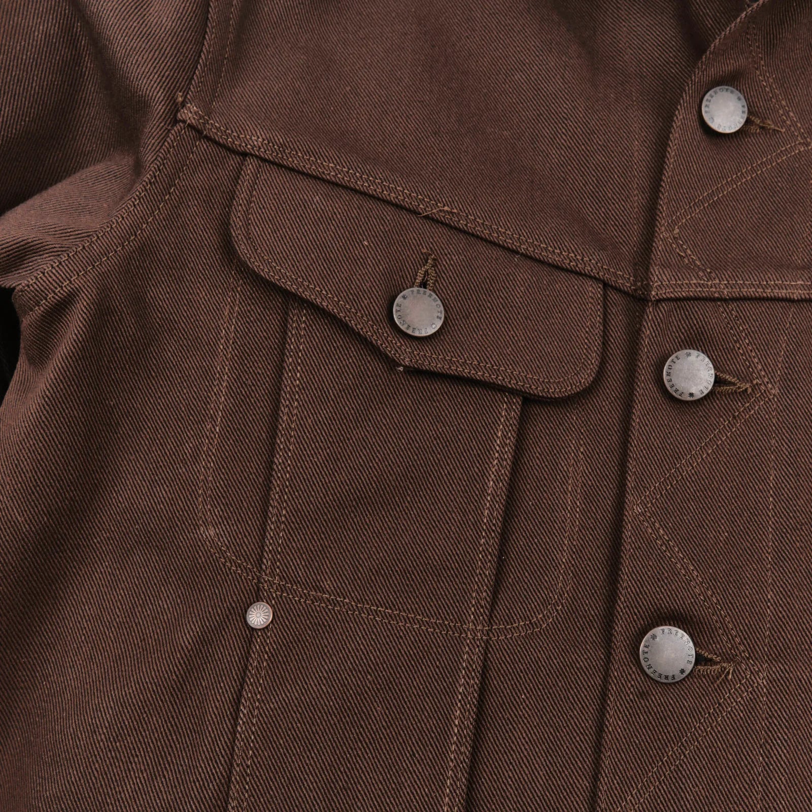 Freenote Cloth High Low - 15oz Dark Brown Denim