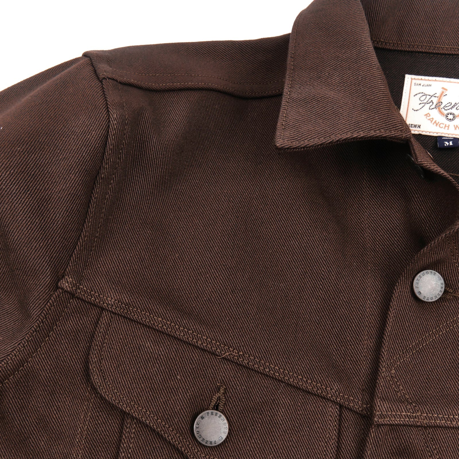 Freenote Cloth High Low - 15oz Dark Brown Denim