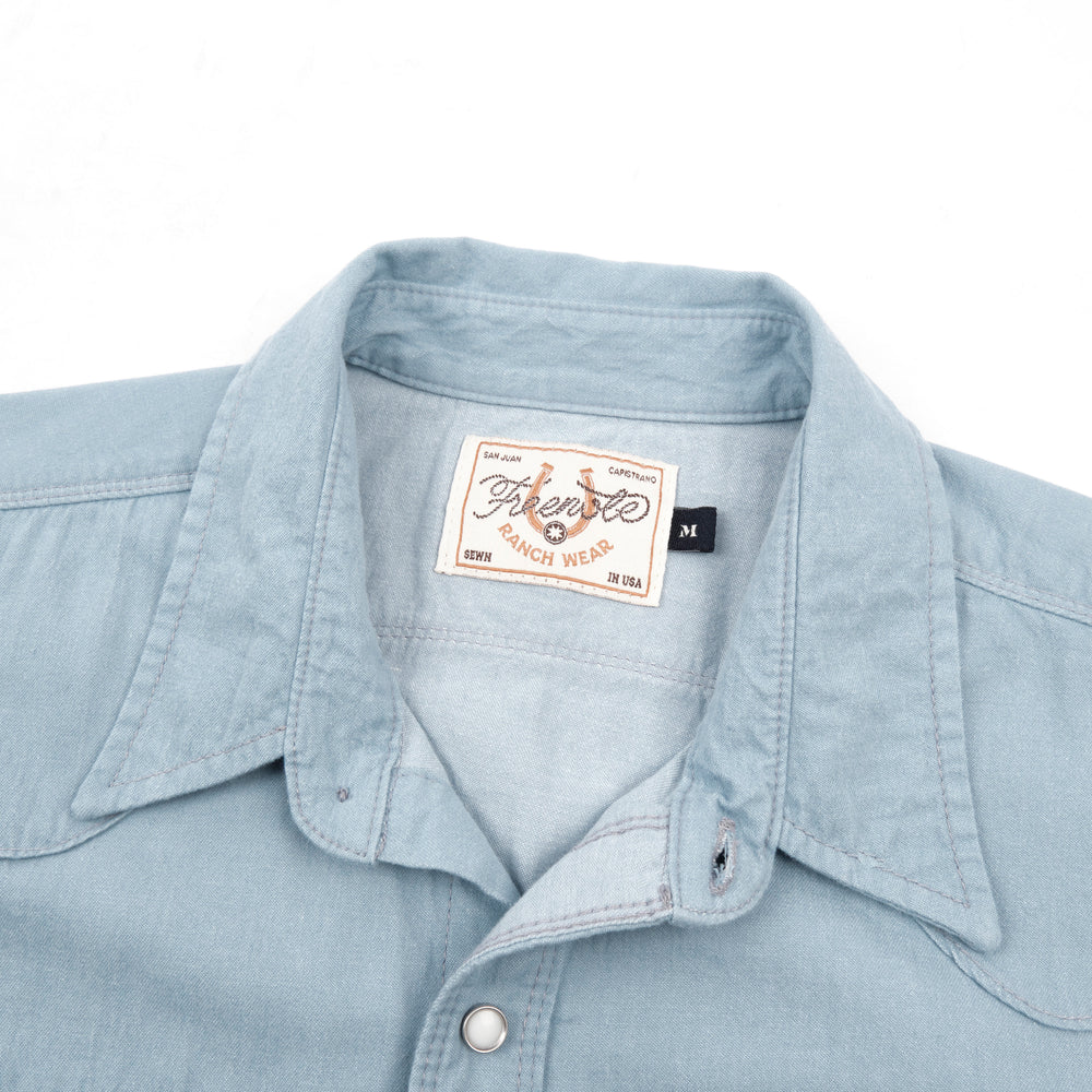 Freenote Cloth Modern Western S/S - Clear Blue