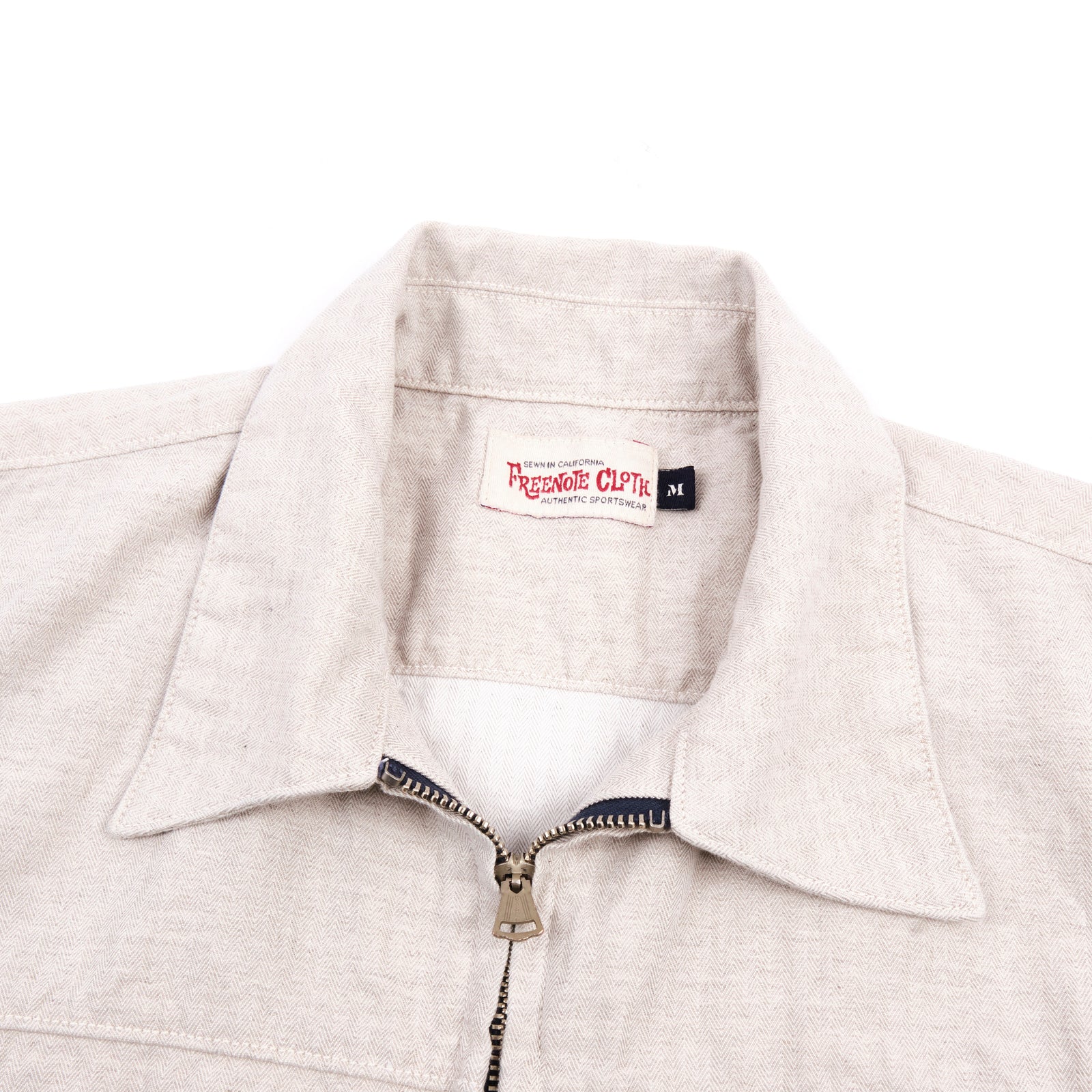 Freenote Cloth Yorba - White Herringbone