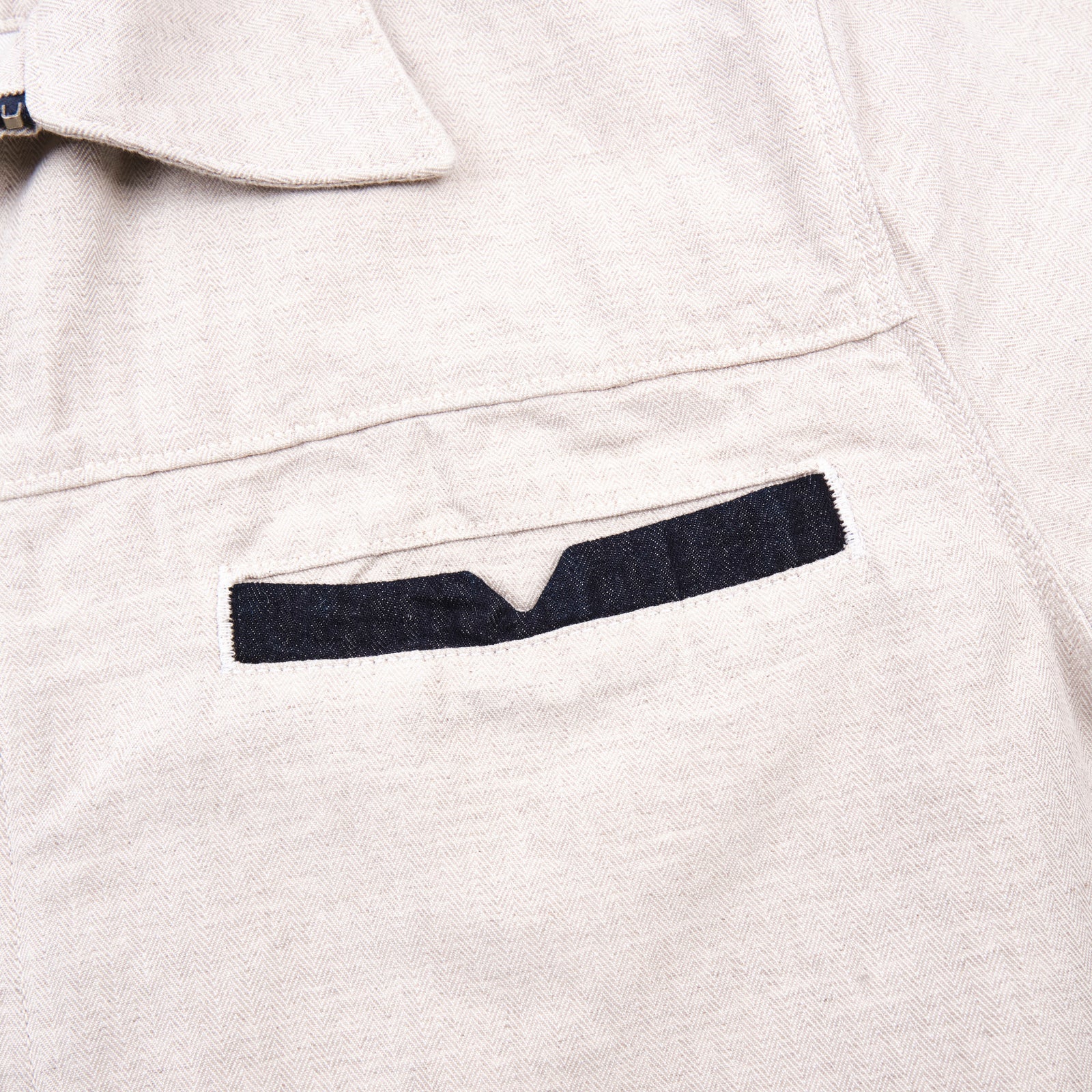 Freenote Cloth Yorba - White Herringbone