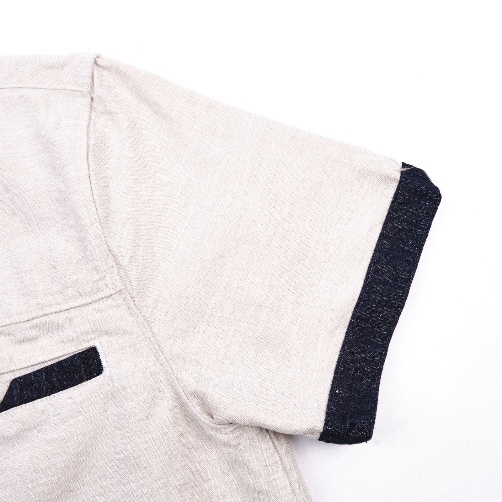 Freenote Cloth Yorba - White Herringbone