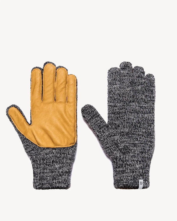 Upstate Stock Ragg Wool Gloves with Deerskin Franklin Poe