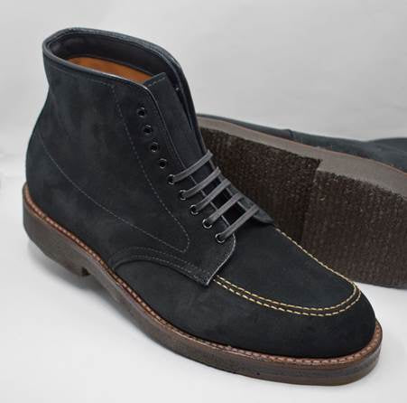 (Pre-Order FW25) Alden Mocc Toe Boot - Black Kid Suede