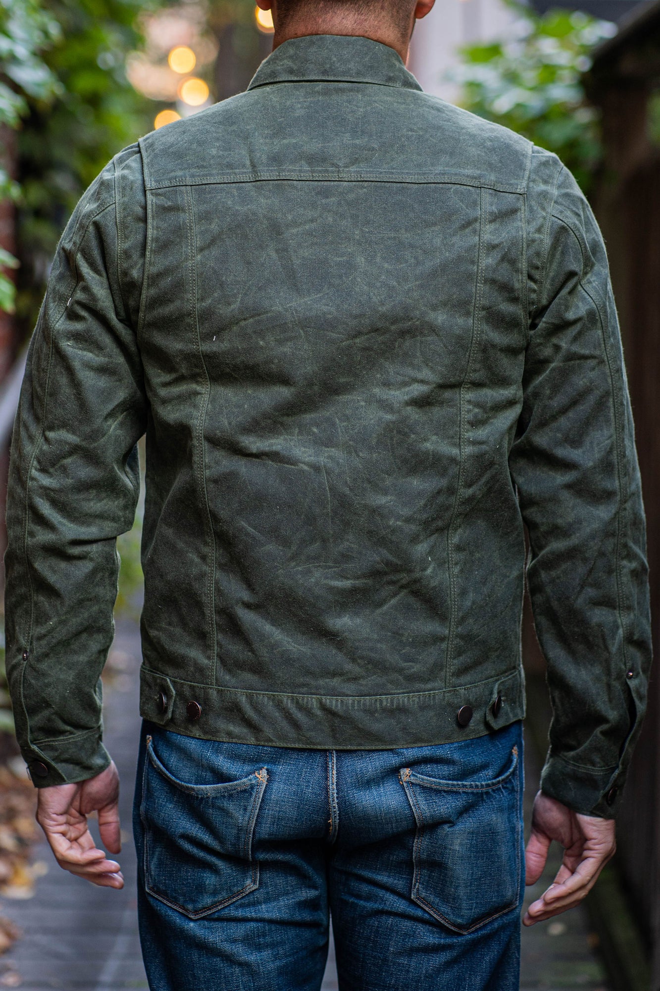 Freenote Cloth Waxed Riders Jacket - Olive - Franklin & Poe