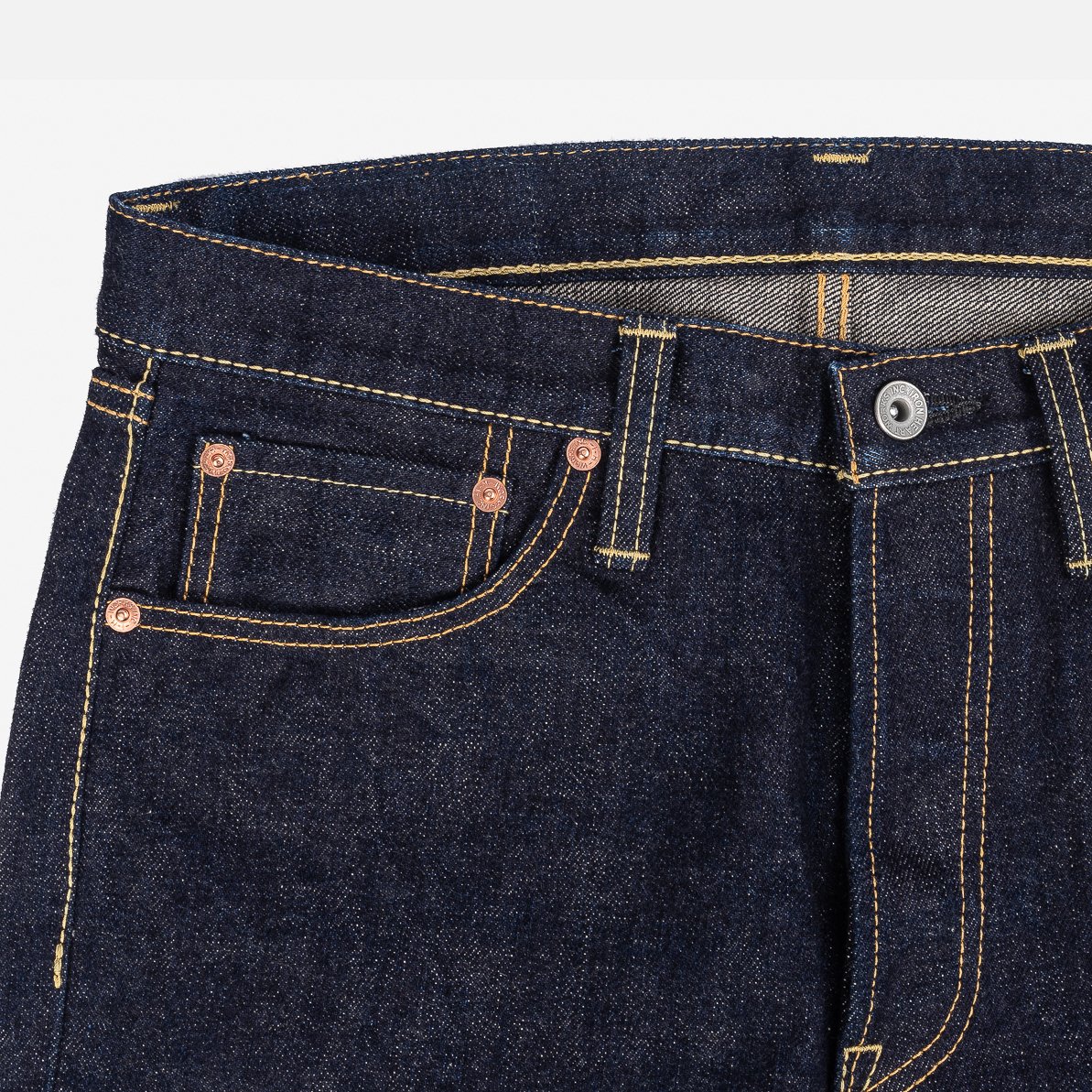 Iron Heart IH-634S-18 18oz Vintage Selvedge Denim Straight Cut Jeans - Indigo