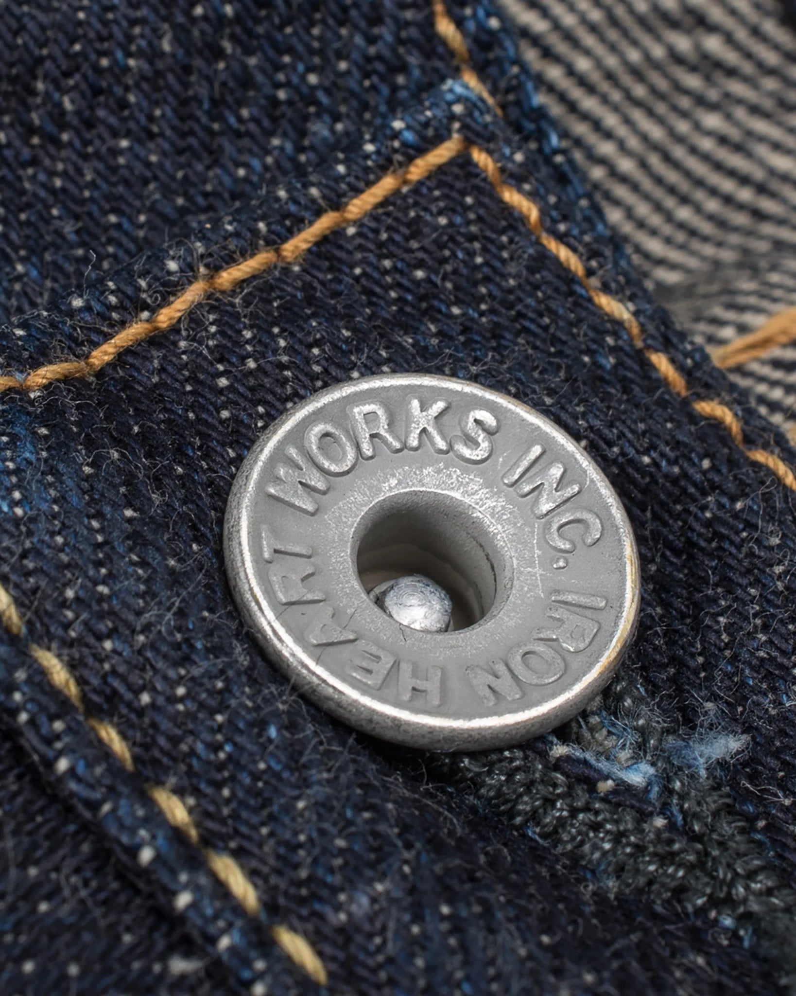 Iron Heart IH-666S-18 18oz Vintage Selvedge Denim Slim Straight Cut Jeans - Indigo