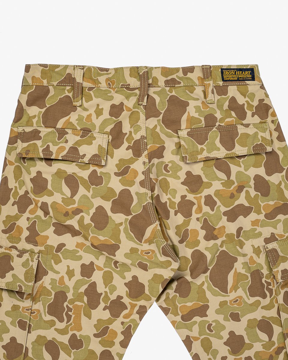 Iron Heart IH-737-DHC Satin Camouflage Cargo Pants - Duck Hunter