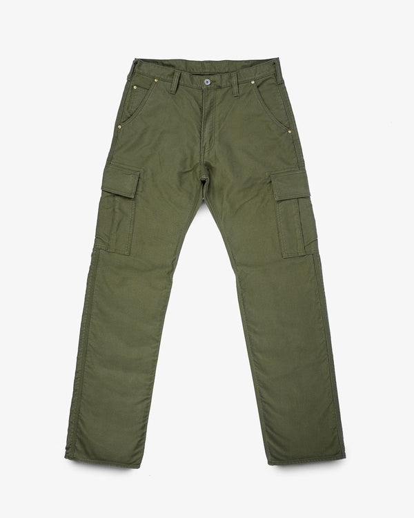Iron Heart IH-738-GRN Whipcord Cargo Pants - Army Green - Franklin
