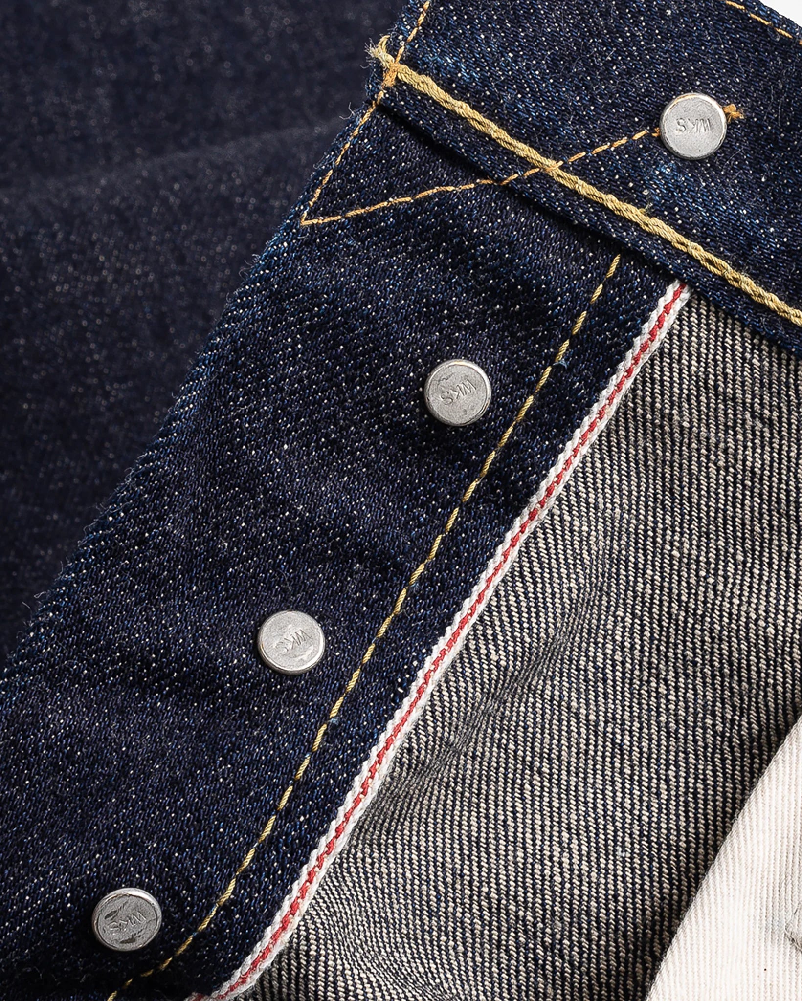 Iron Heart IH-666S-18 18oz Vintage Selvedge Denim Slim Straight Cut Jeans - Indigo