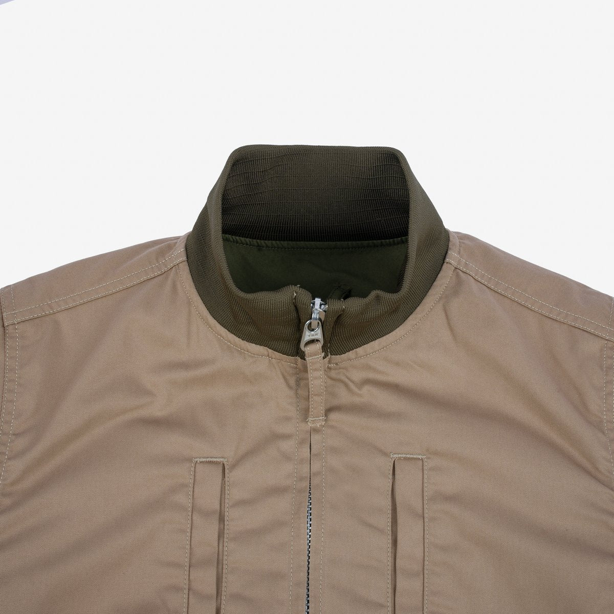 Iron Heart IHJ-130-OLV-NP Reversible Tanker Jacket - Olive (No Patch)