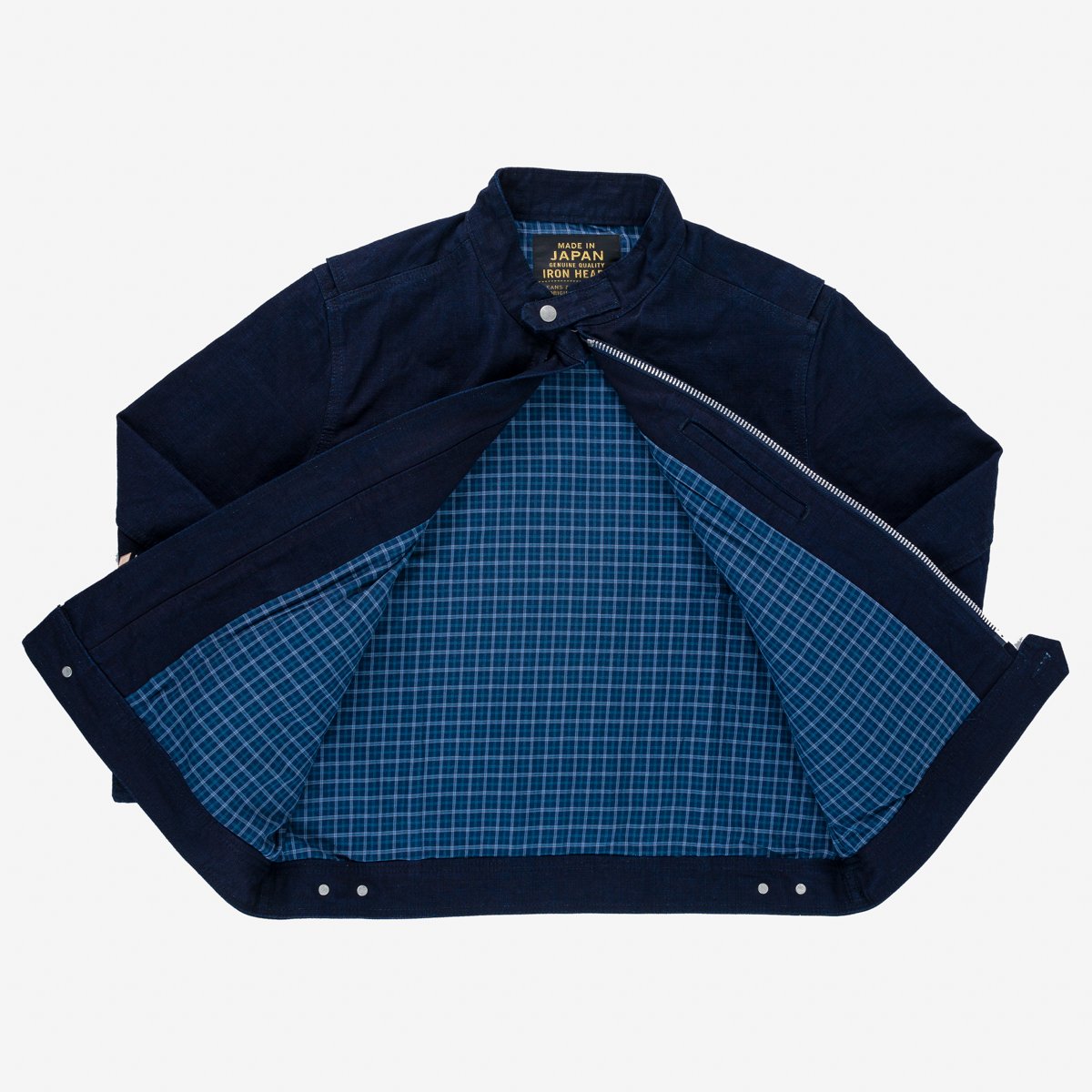 Iron Heart IHJ-135-IND 13oz Oxford Riders Jacket - Indigo