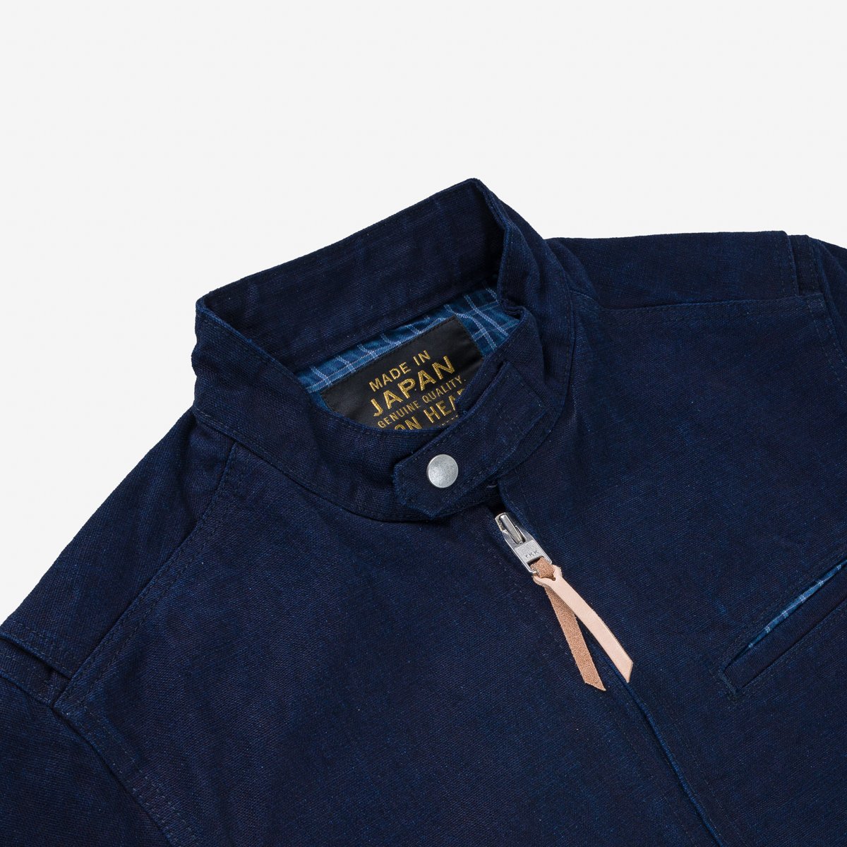 Iron Heart IHJ-135-IND 13oz Oxford Riders Jacket - Indigo