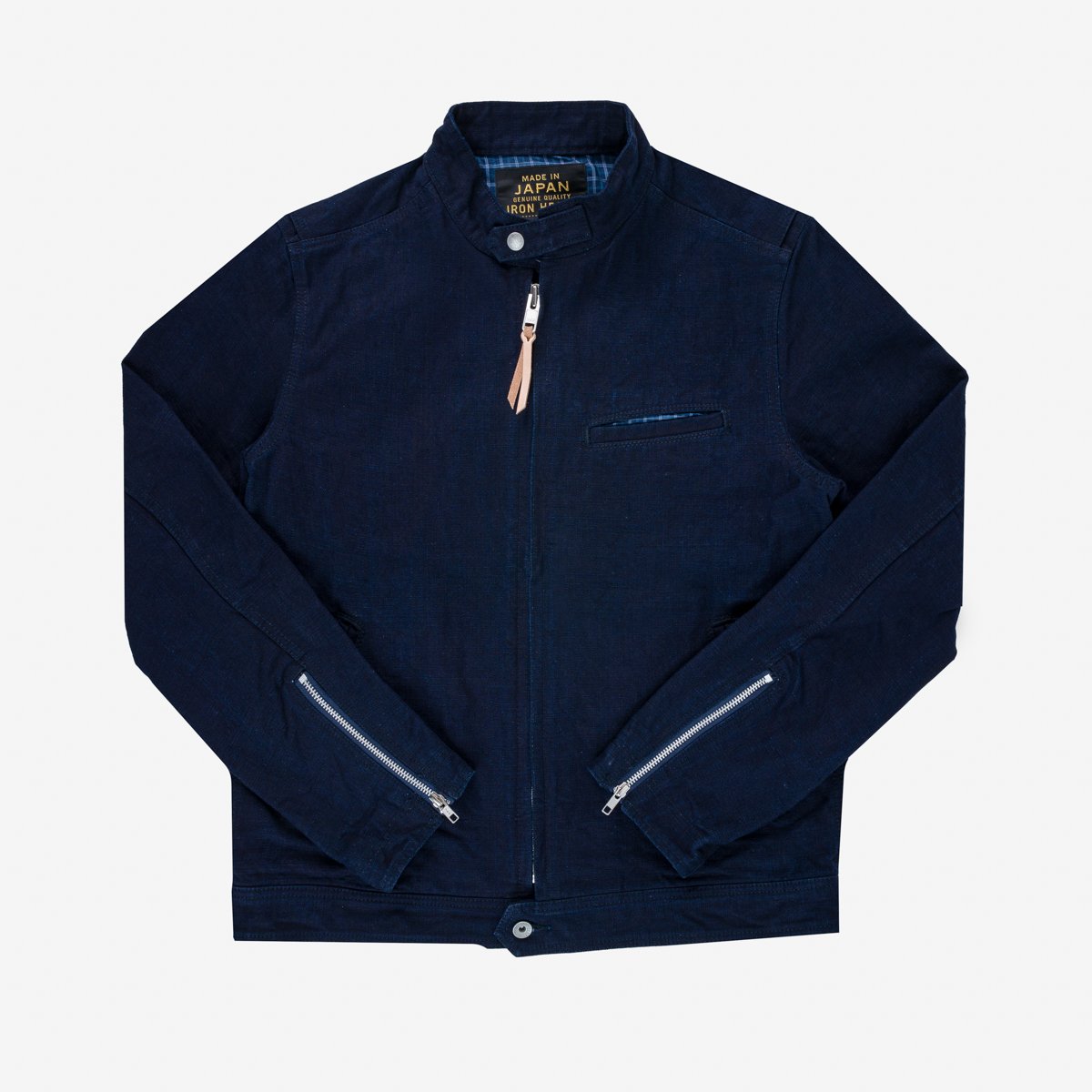 Iron Heart IHJ-135-IND 13oz Oxford Riders Jacket Indigo