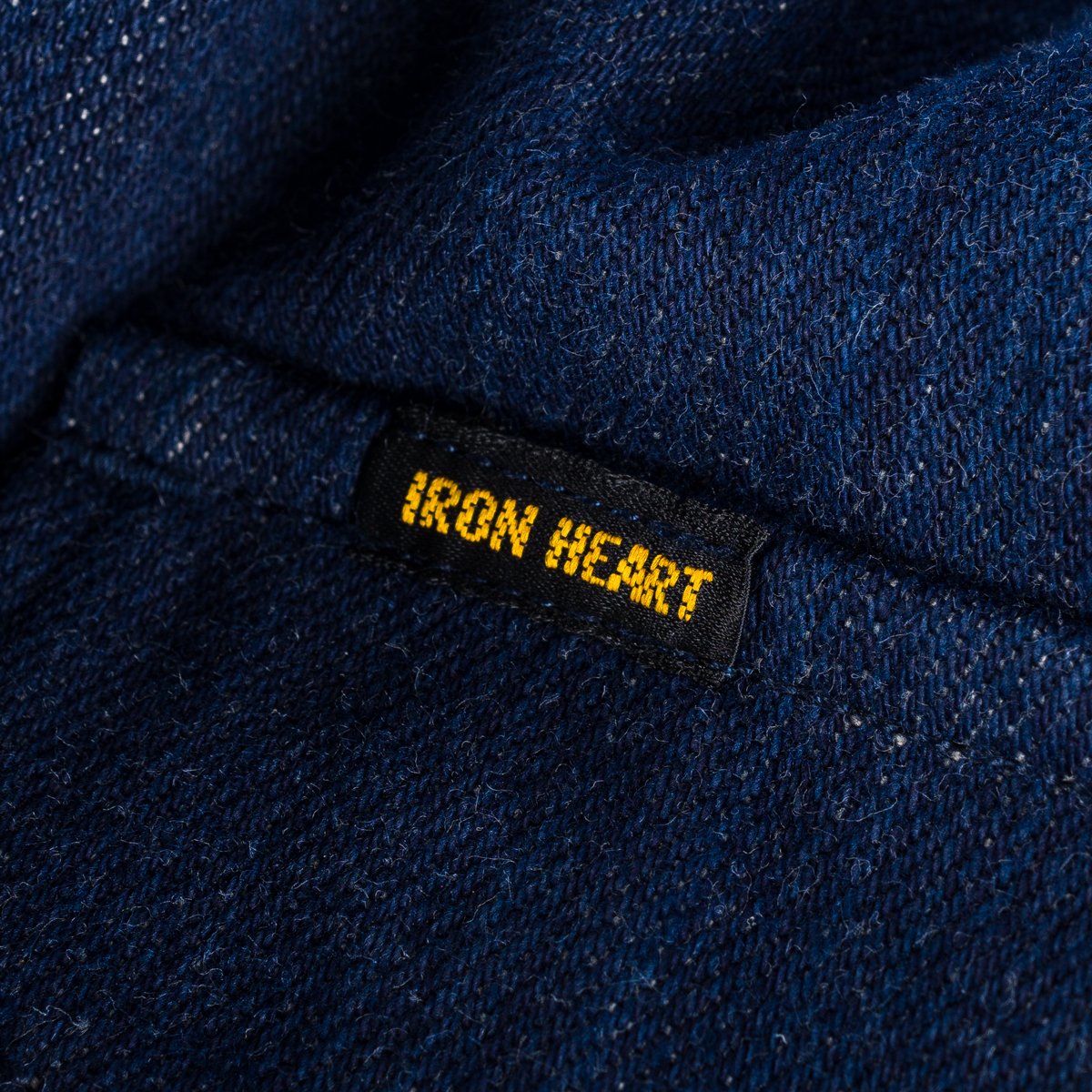 Iron Heart IHM-42-IND 16oz Natural Indigo Selvedge Denim M65 Field Jacket