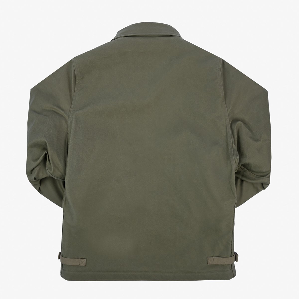 Iron Heart IHM-45-GRN Oiled Whipcord A2 Deck Jacket - Army Green