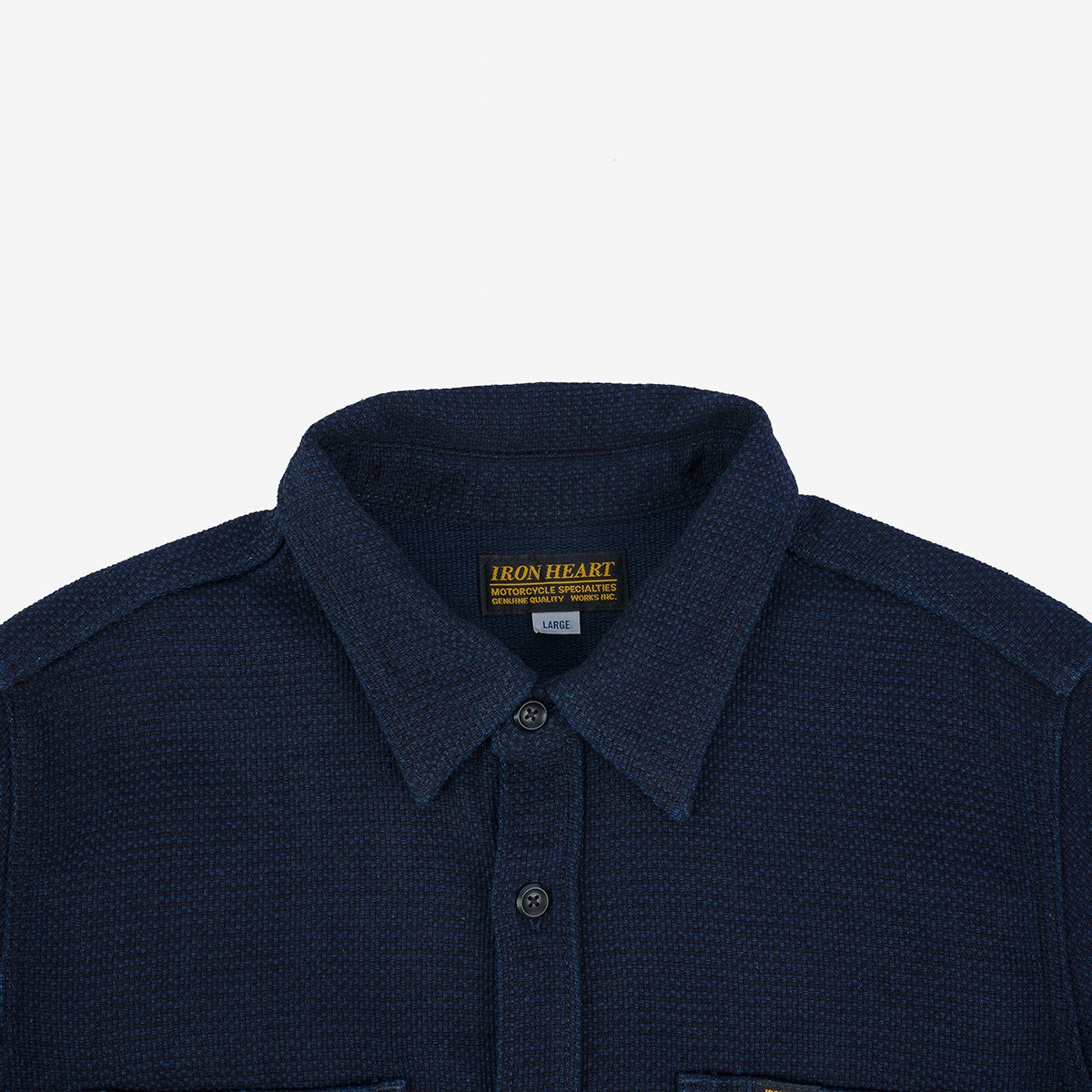 Iron Heart IHSH-380-IND 12oz Dobby Cloth Work Shirt - Indigo