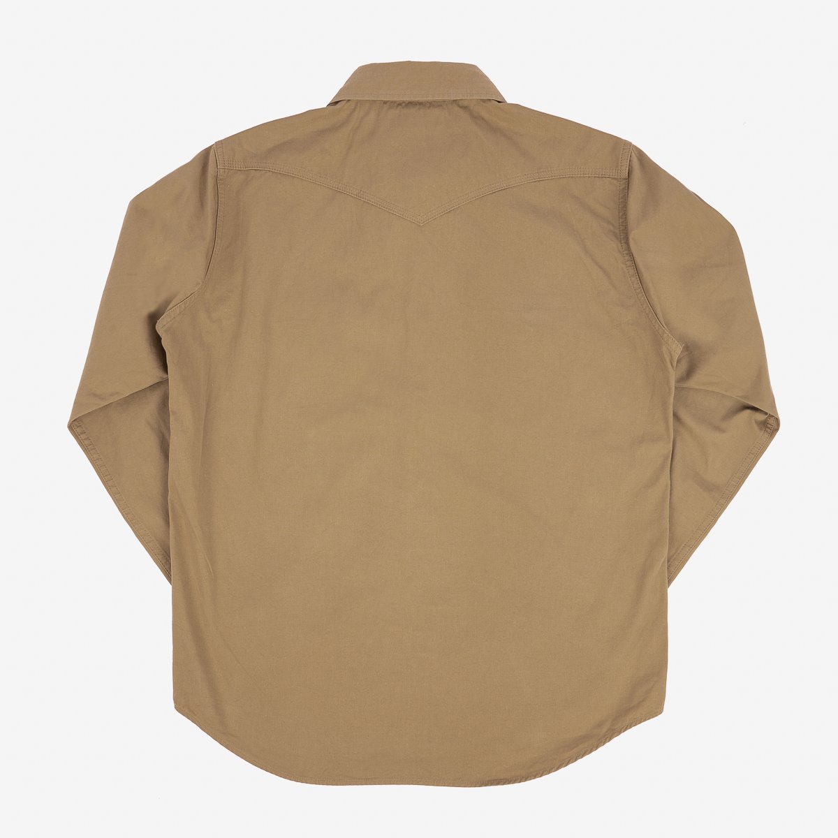 Iron Heart IHSH-394-KHA 7oz Fatigue Cloth Western Shirt - Khaki