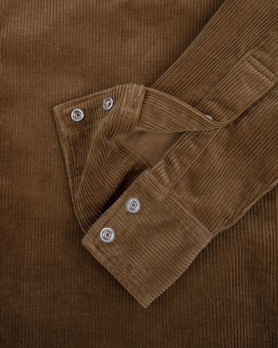 Iron Heart IHSH-398-CAM - 11oz Corduroy Western Shirt - Camel