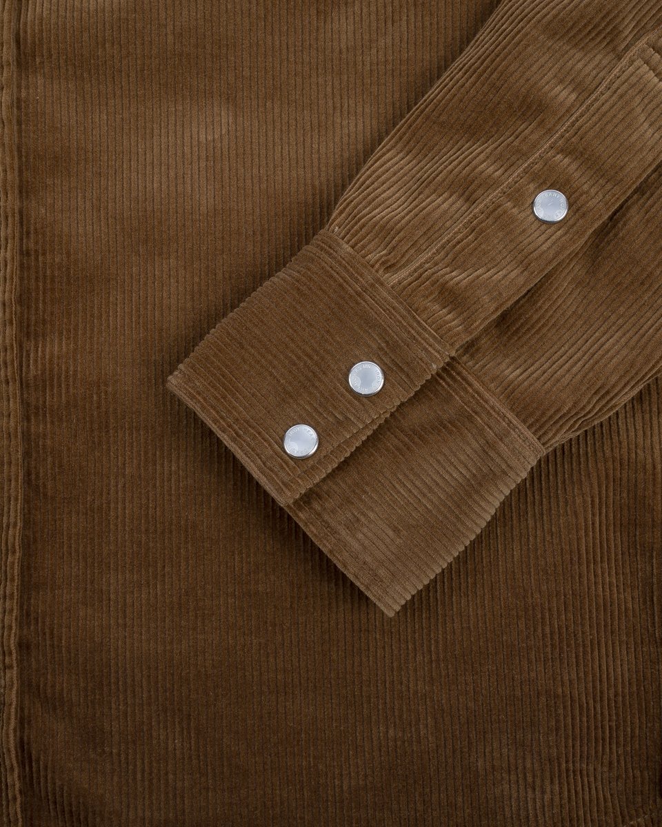 Iron Heart IHSH-398-CAM - 11oz Corduroy Western Shirt - Camel