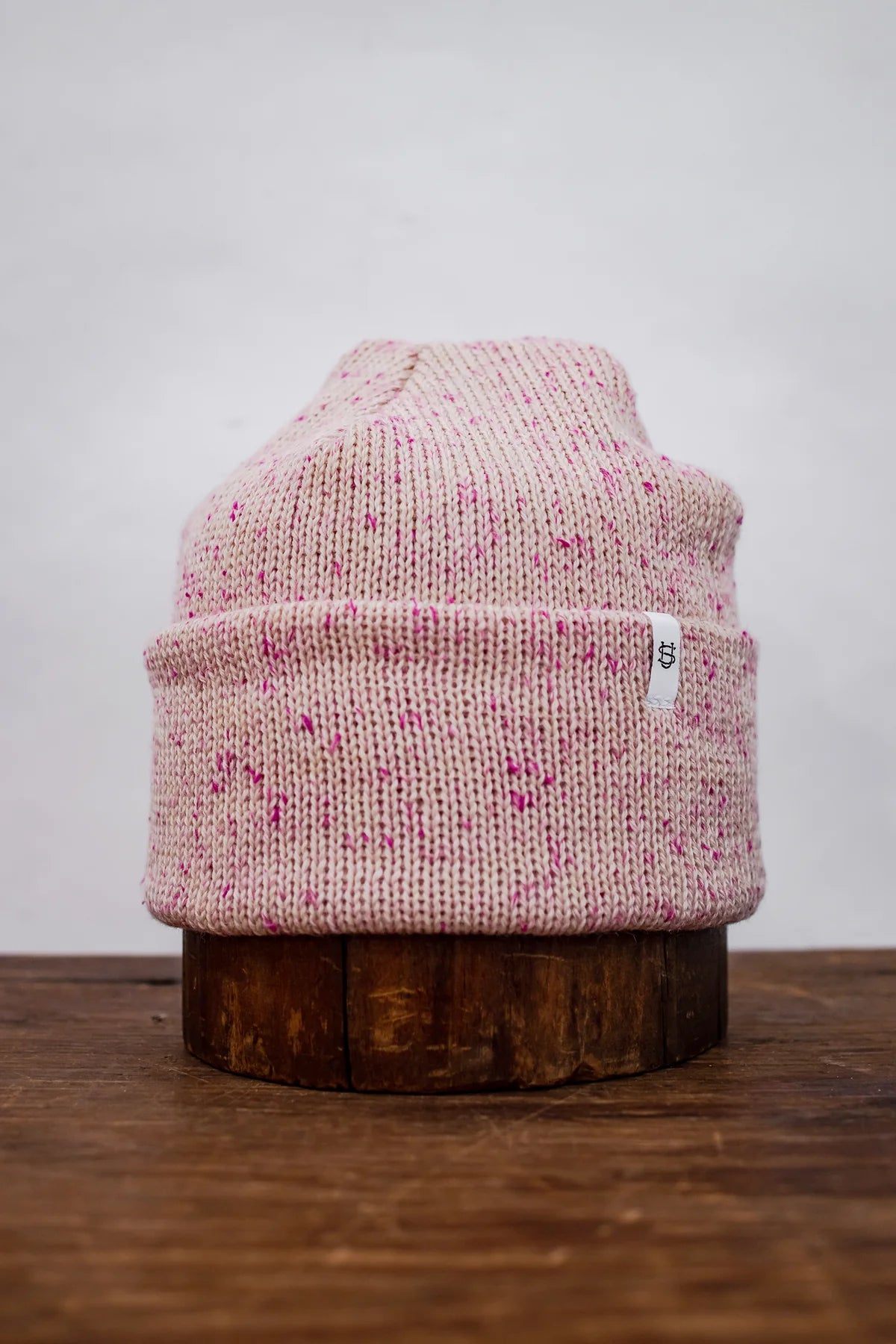 Upstate Stock Ragg Wool Beanie - Cherry Blossom Tweed