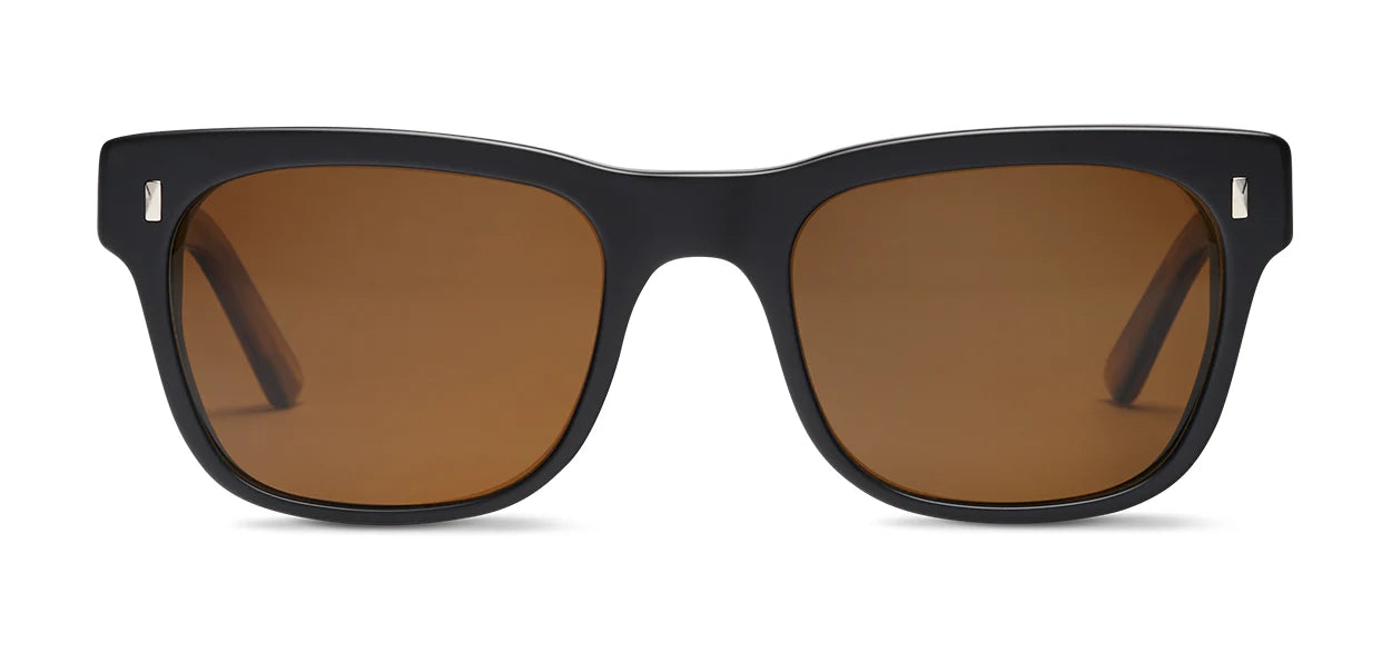 Salt Optics Jackson - Matte Black Woodgrain/Polarized Deep Brown Glass