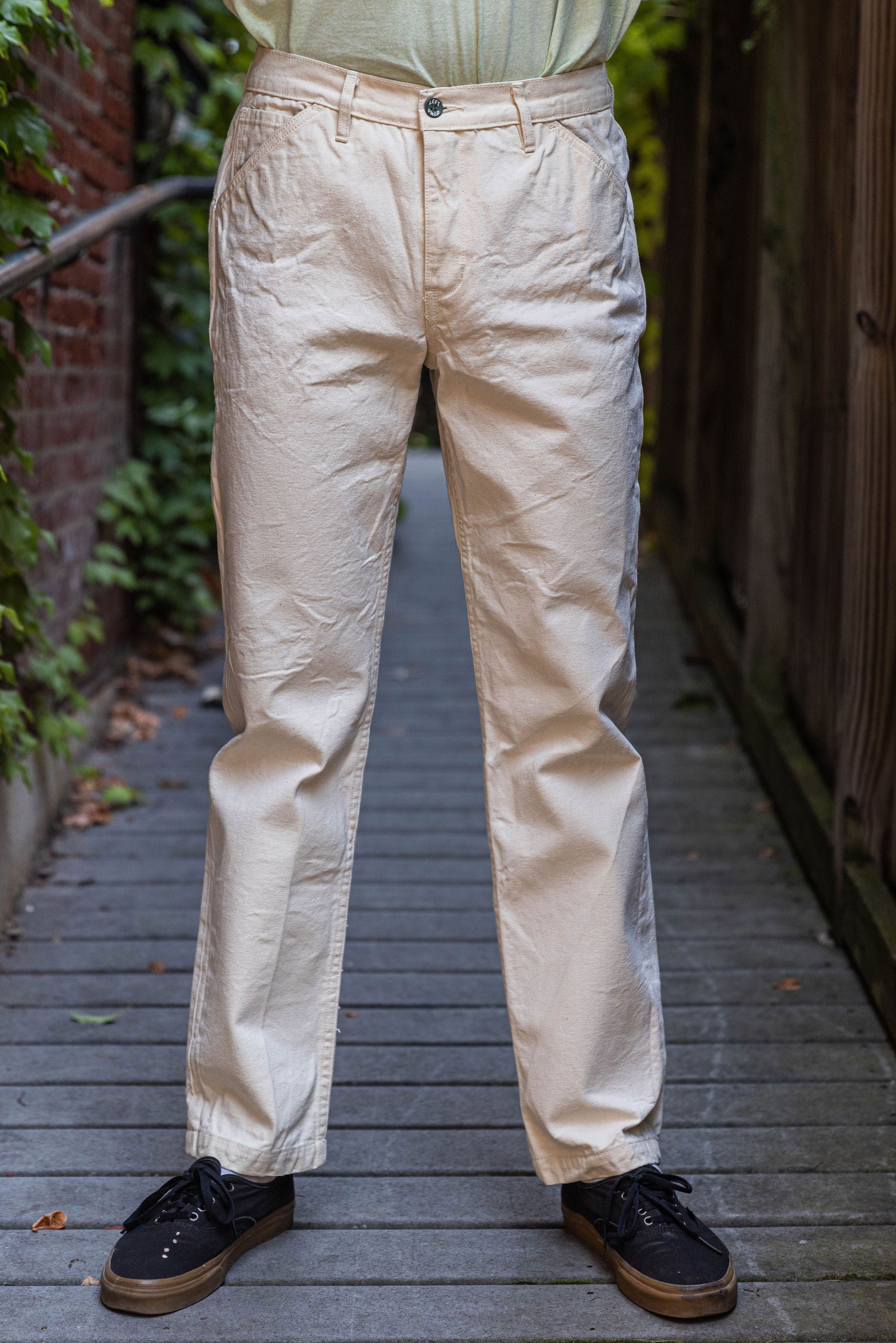 セール商品が満載 - Chino Uniform Work NYC Field Left Natural Franklin - Duck パンツ