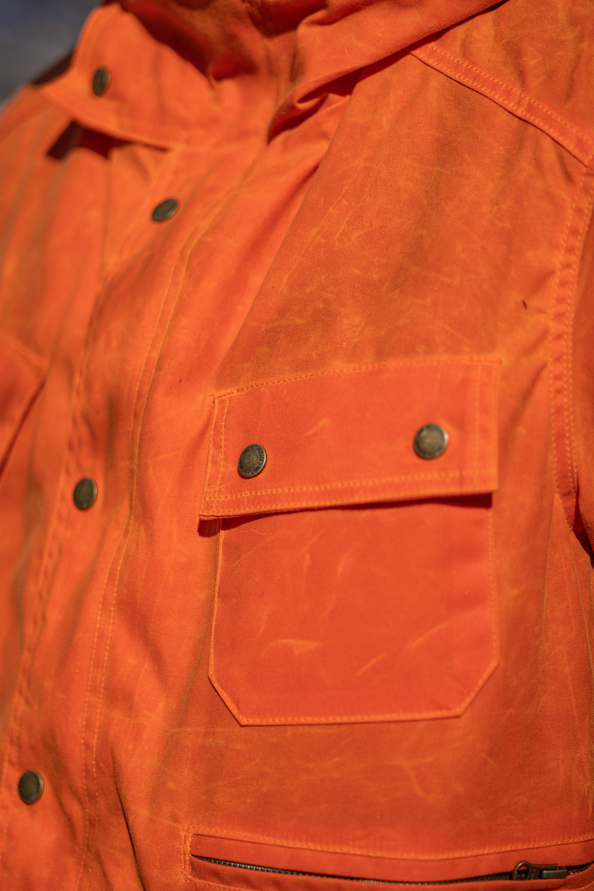 Jane Motorcycle Arctic Kingsland Parka - Waxed Orange