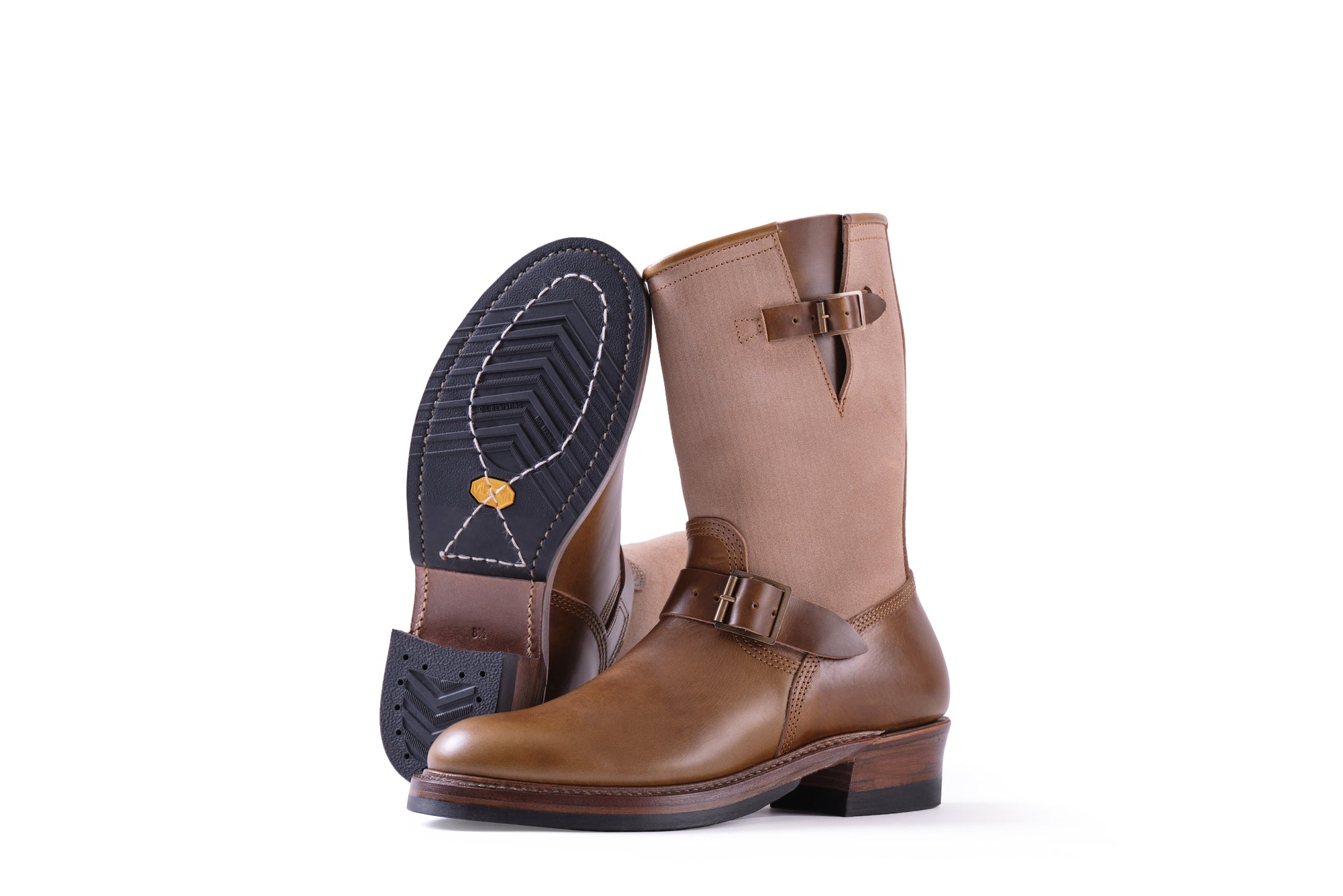 (Pre-Order FW26) John Lofgren Wabash Engineer Boots - Christmas 2026 Limited Edition - Horween CXL Olive/Natural Roughout