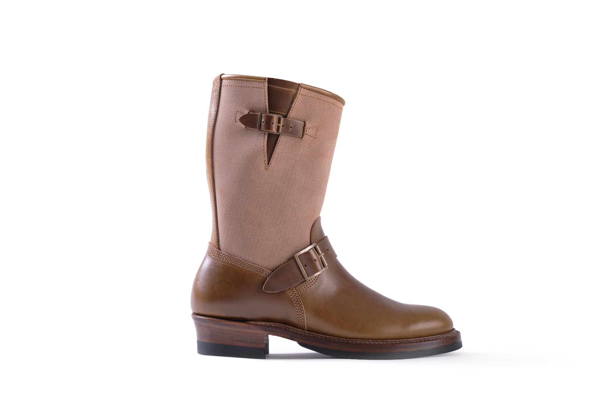 (Pre-Order FW26) John Lofgren Wabash Engineer Boots - Christmas 2026 Limited Edition - Horween CXL Olive/Natural Roughout
