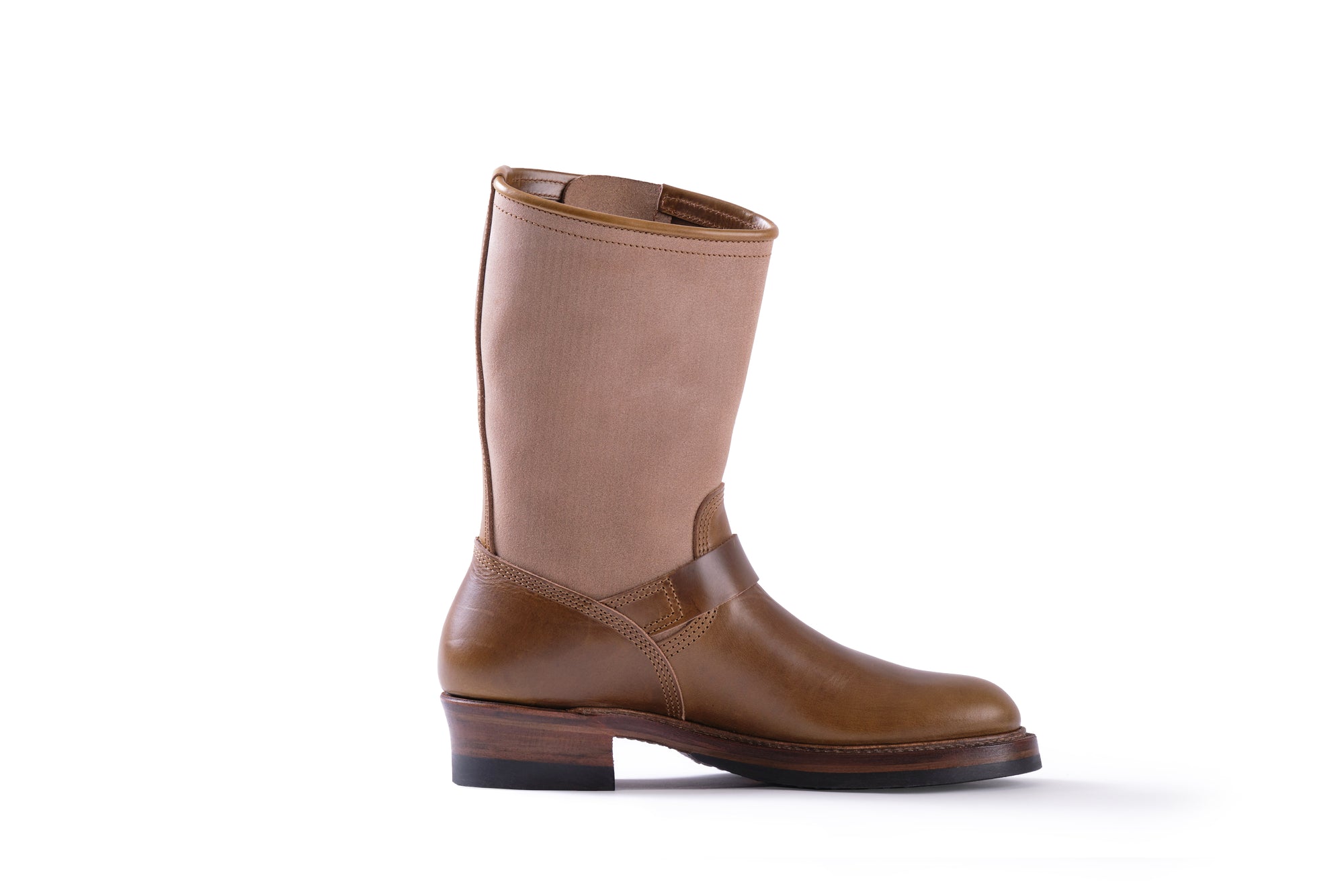 (Pre-Order FW26) John Lofgren Wabash Engineer Boots - Christmas 2026 Limited Edition - Horween CXL Olive/Natural Roughout