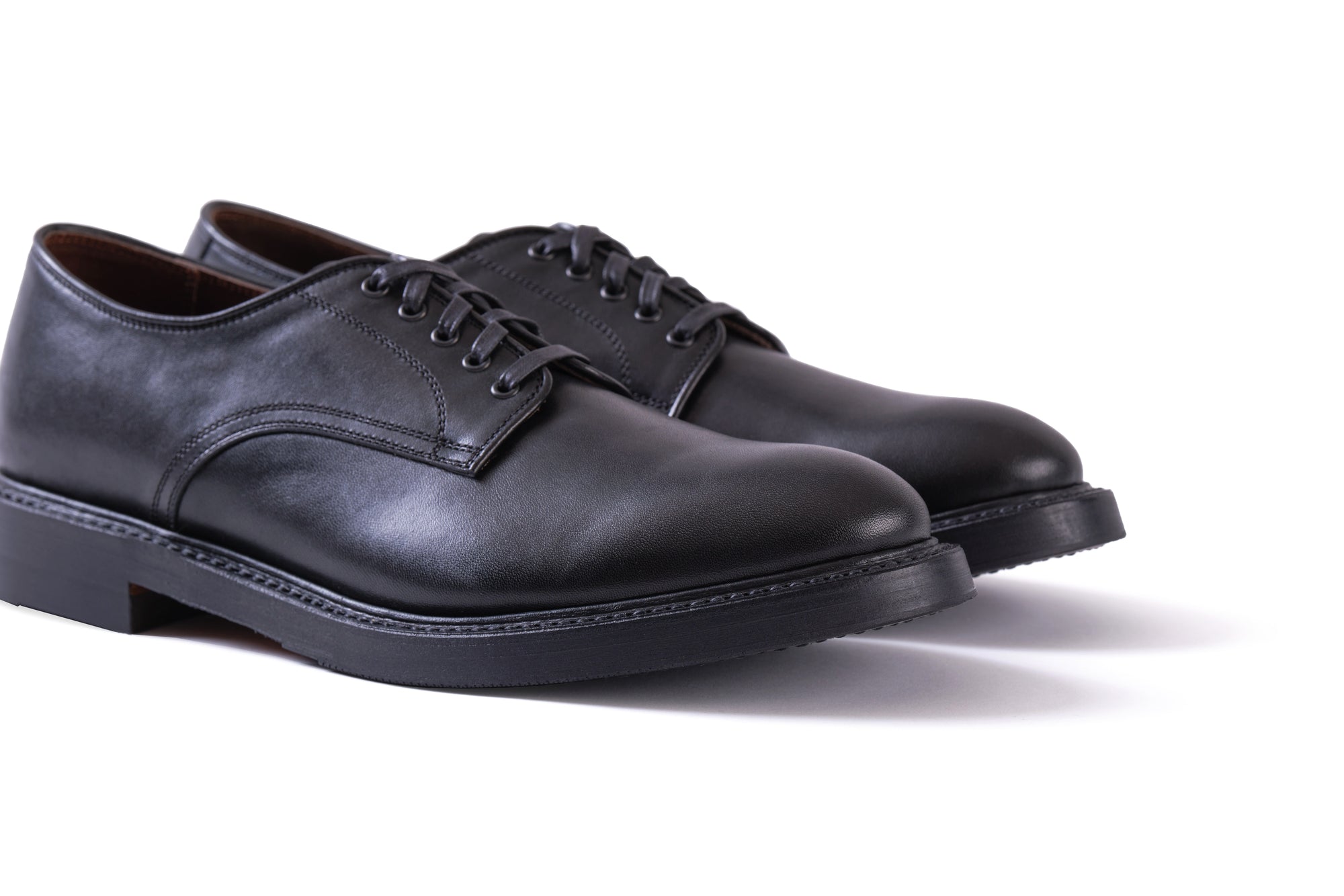 (Pre-Order FW26) John Lofgren Bootmaker Wayfarer Derby - Shinki Hikaku Horsehide Black