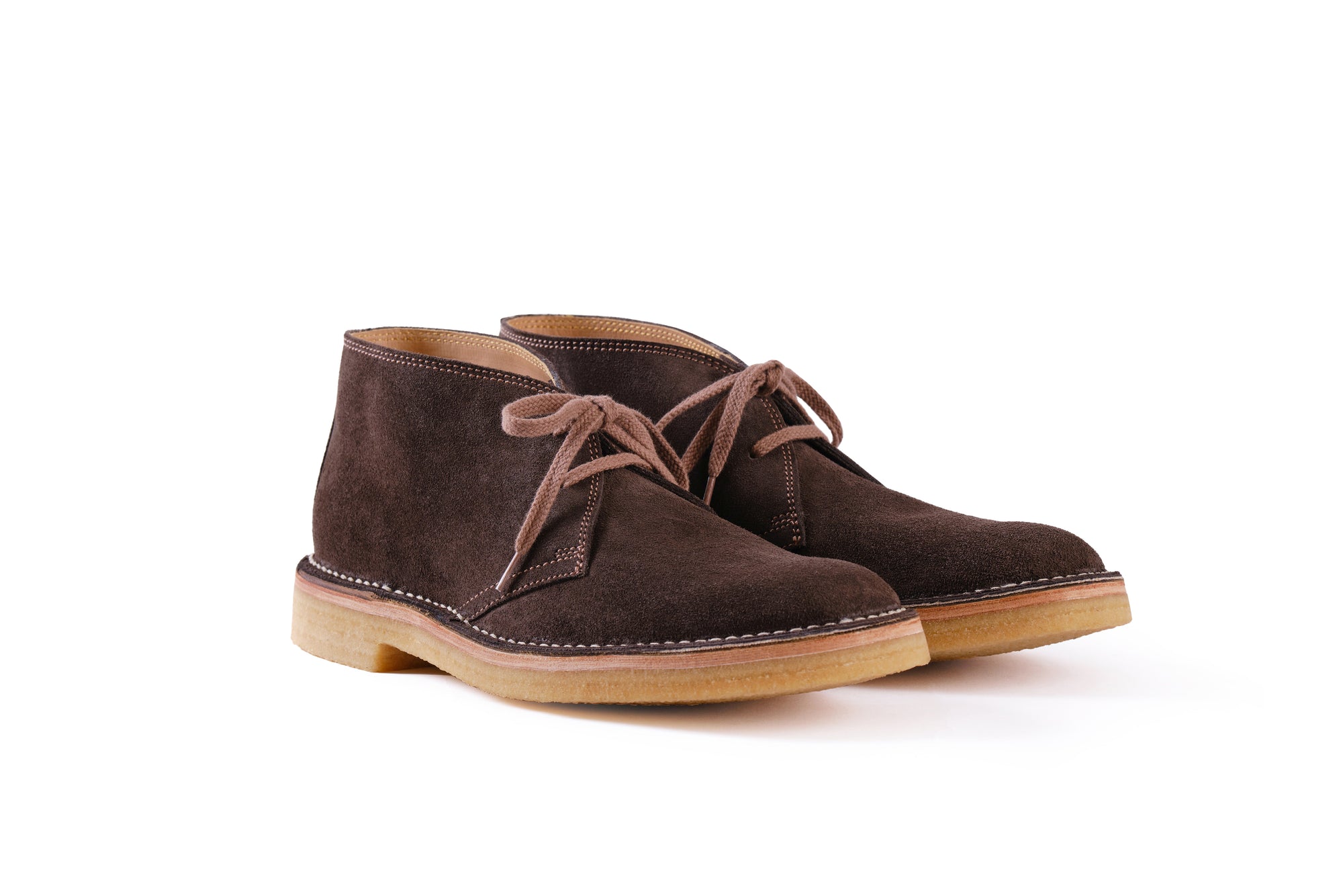 (Pre-Order FW26) John Lofgren Military Desert Boot - Japanese Suede Dark Brown