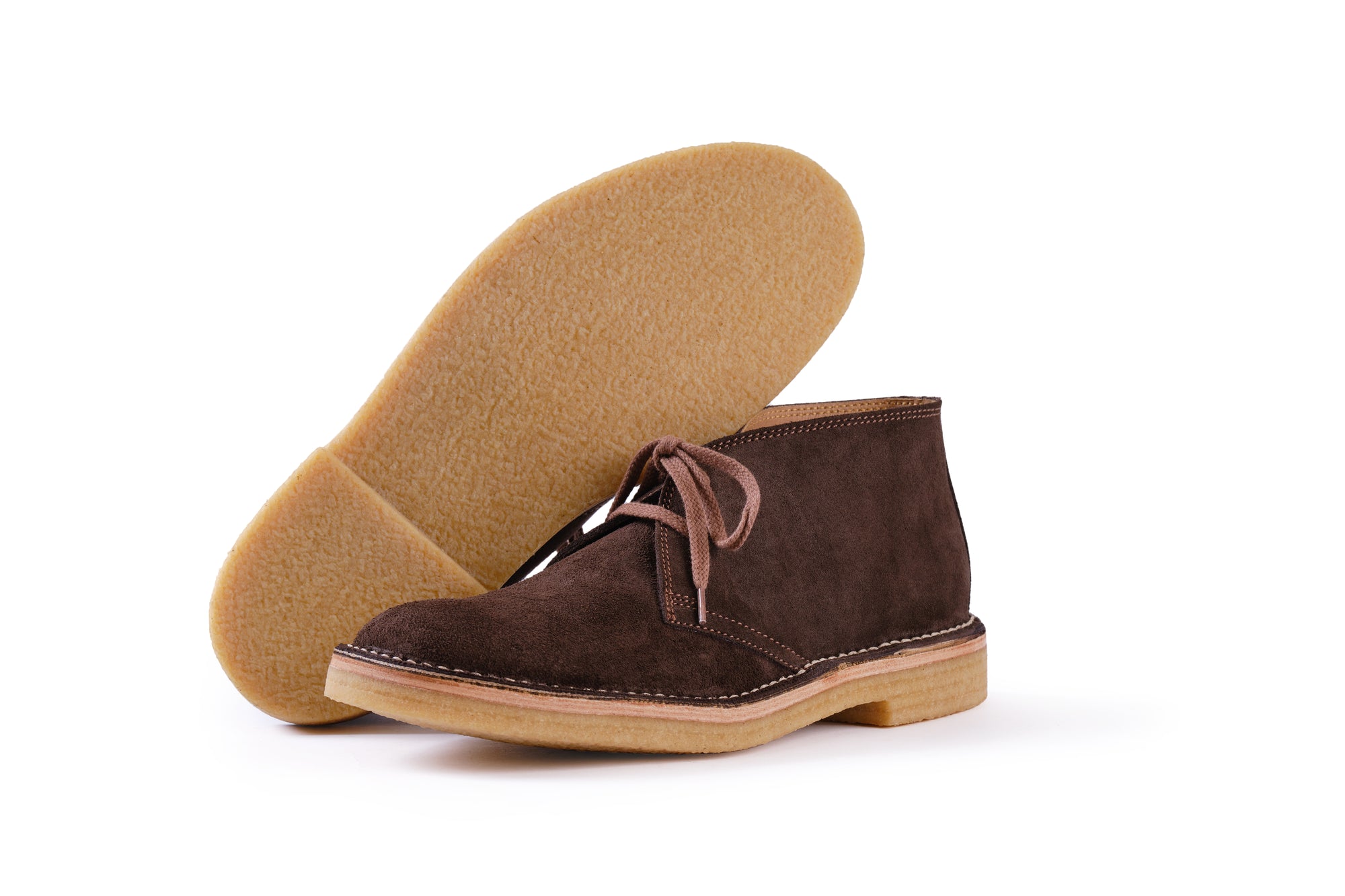 (Pre-Order FW26) John Lofgren Military Desert Boot - Japanese Suede Dark Brown