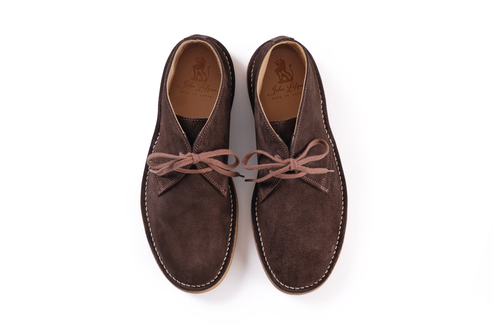 (Pre-Order FW26) John Lofgren Military Desert Boot - Japanese Suede Dark Brown