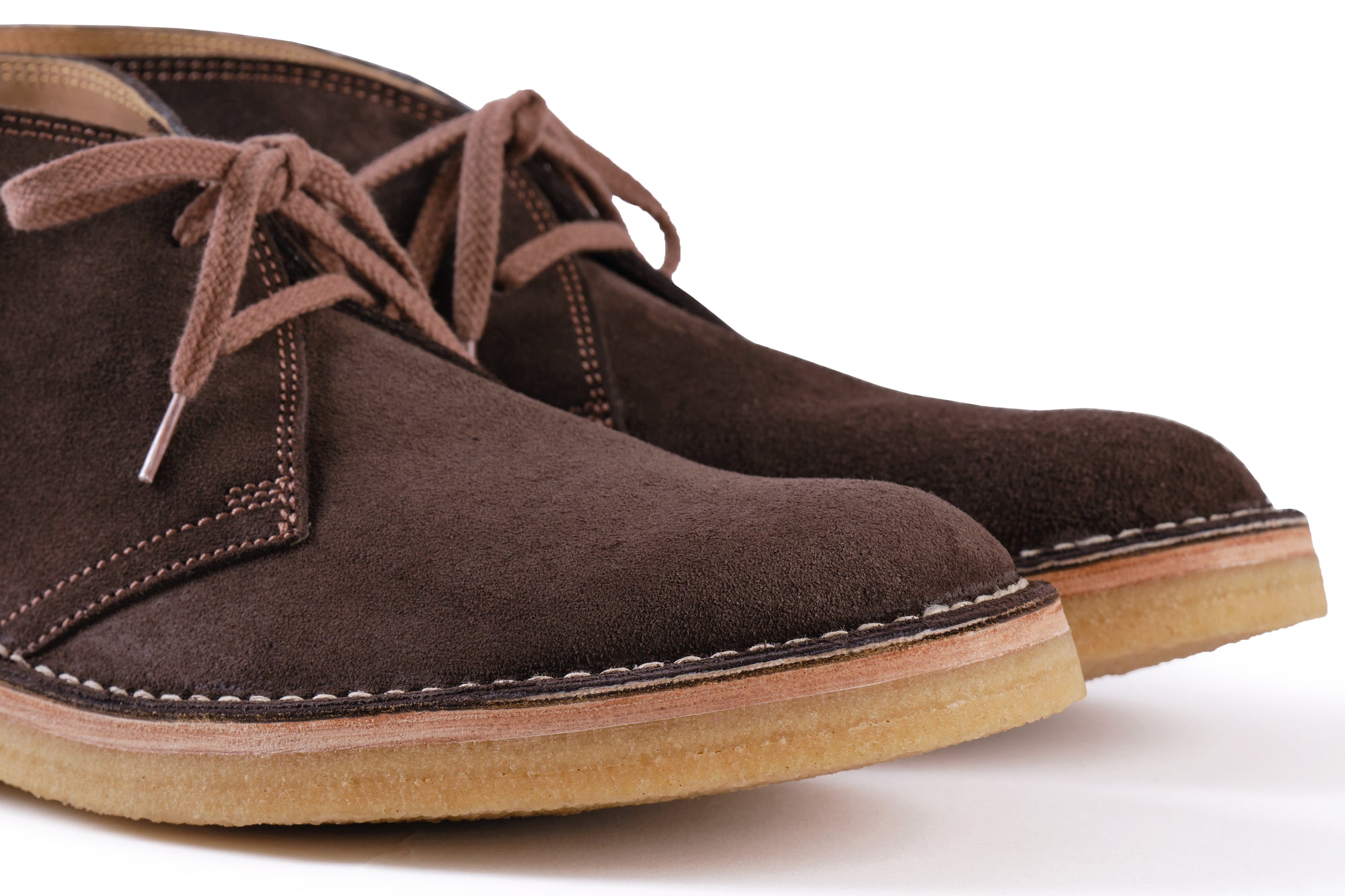 (Pre-Order FW26) John Lofgren Military Desert Boot - Japanese Suede Dark Brown