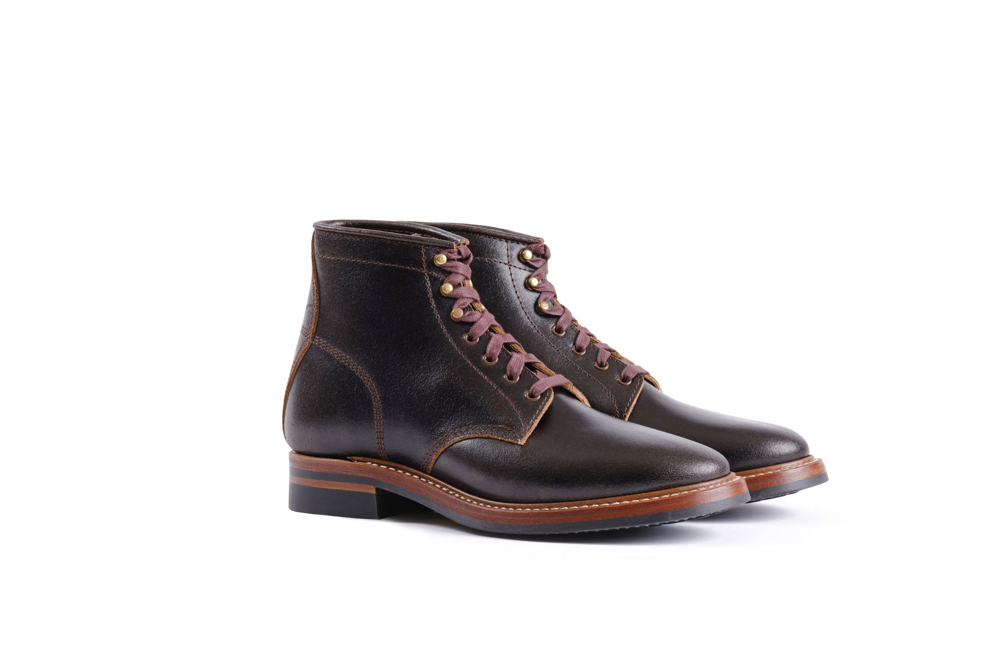 Pre-Order SS26) John Lofgren El Capitan Boots - Horween Waxed Flesh Dark Brown