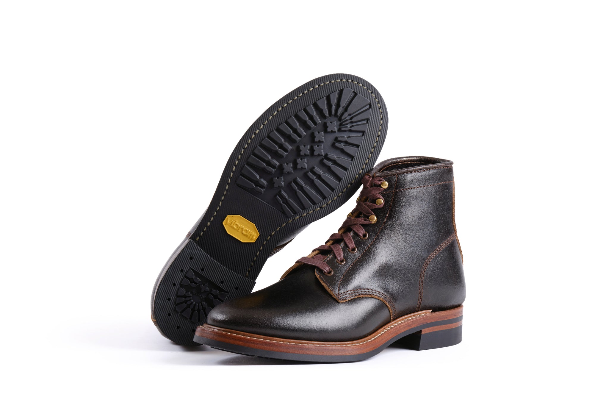 Pre-Order SS26) John Lofgren El Capitan Boots - Horween Waxed Flesh Dark Brown