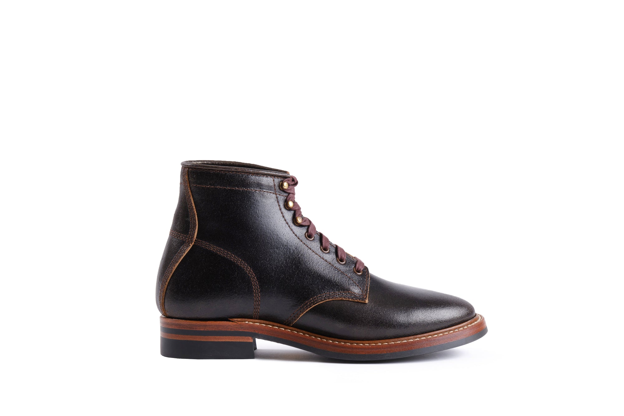 Pre-Order SS26) John Lofgren El Capitan Boots - Horween Waxed Flesh Dark Brown