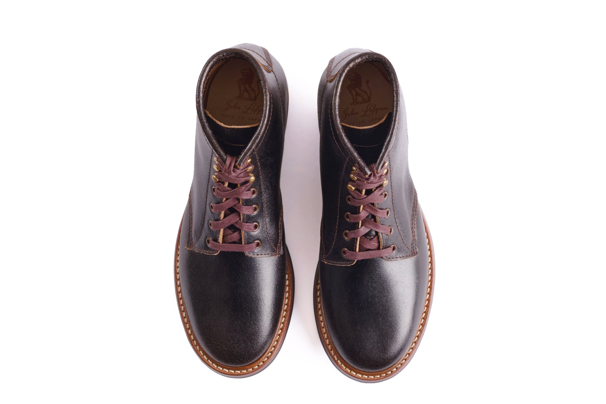 Pre-Order SS26) John Lofgren El Capitan Boots - Horween Waxed Flesh Dark Brown