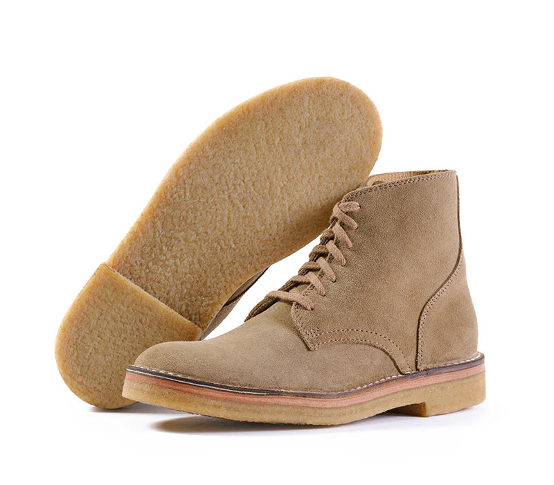 (Pre-Order SS26) John Lofgren Sahara Boots - Japanese Suede Khaki