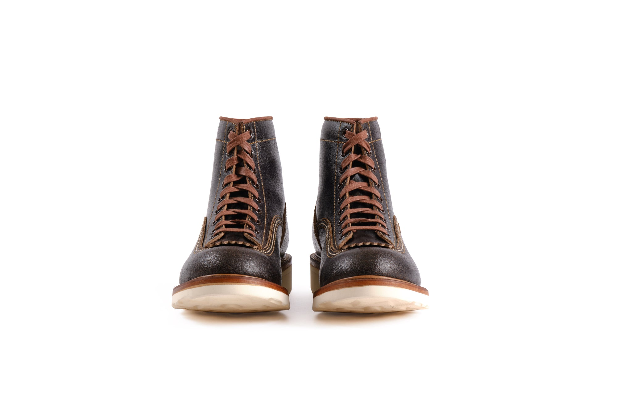 (Pre-Order SS26) John Lofgren Donkey Puncher Boots - Horween Waxed Flesh Dark Brown