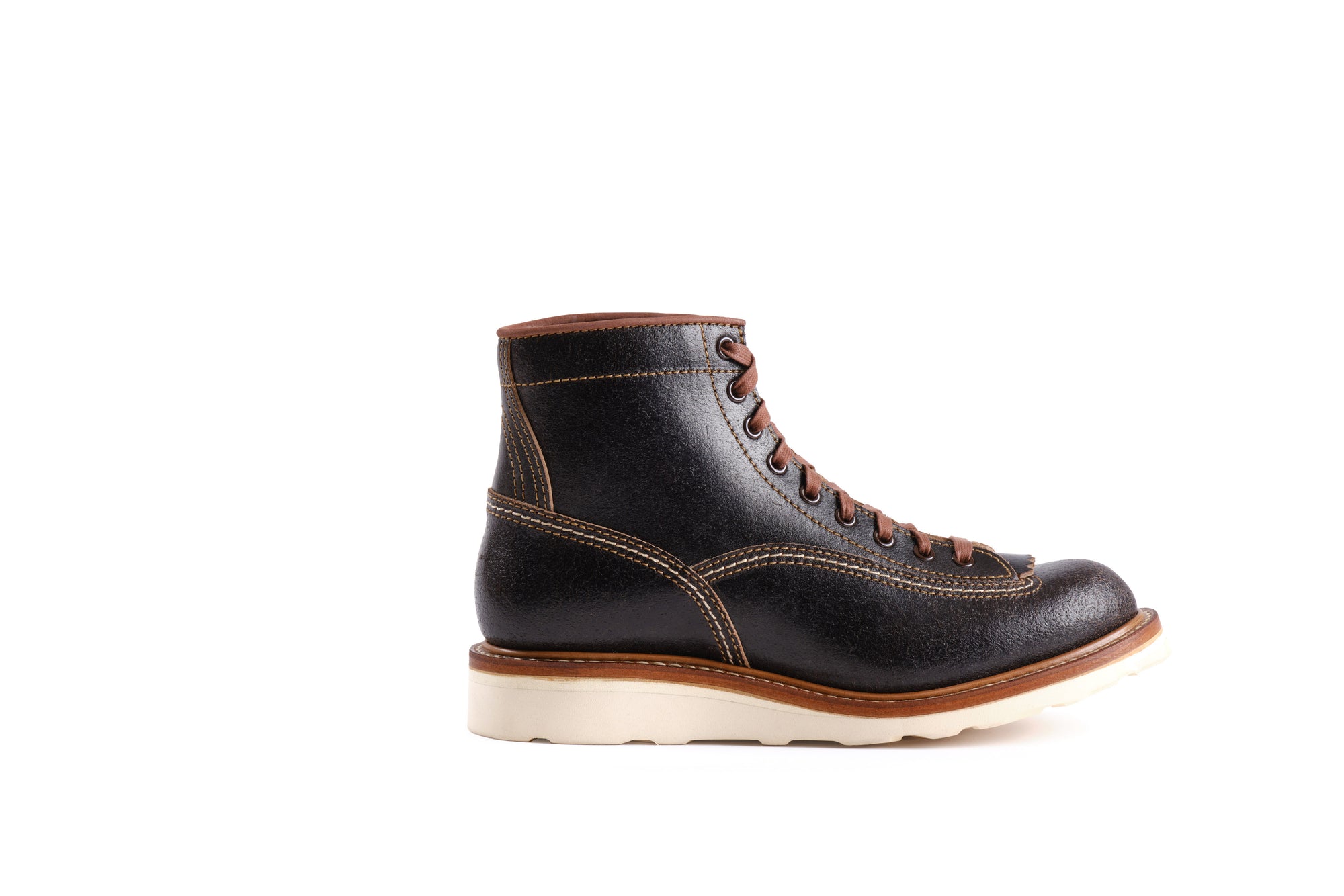 (Pre-Order SS26) John Lofgren Donkey Puncher Boots - Horween Waxed Flesh Dark Brown