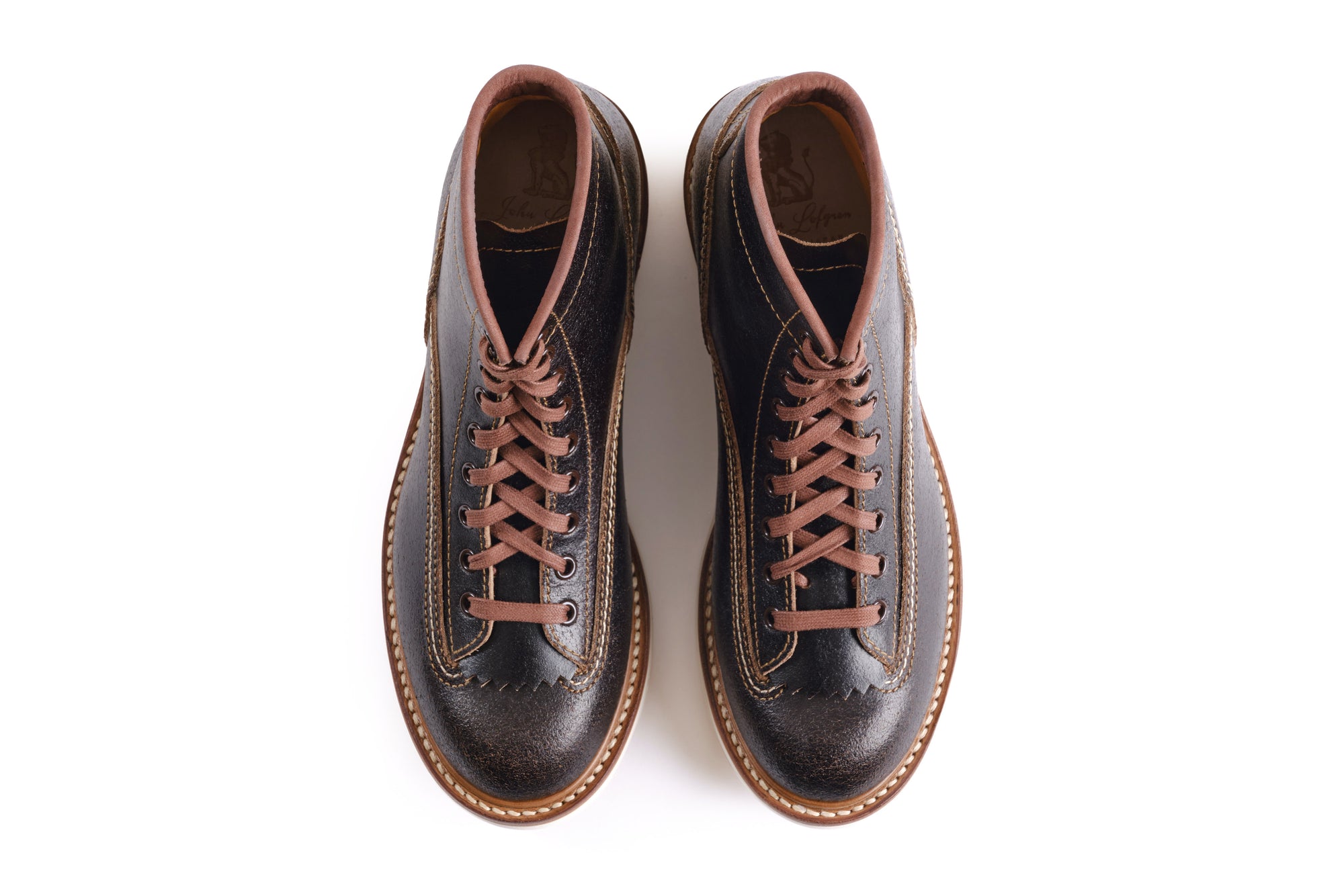 (Pre-Order SS26) John Lofgren Donkey Puncher Boots - Horween Waxed Flesh Dark Brown