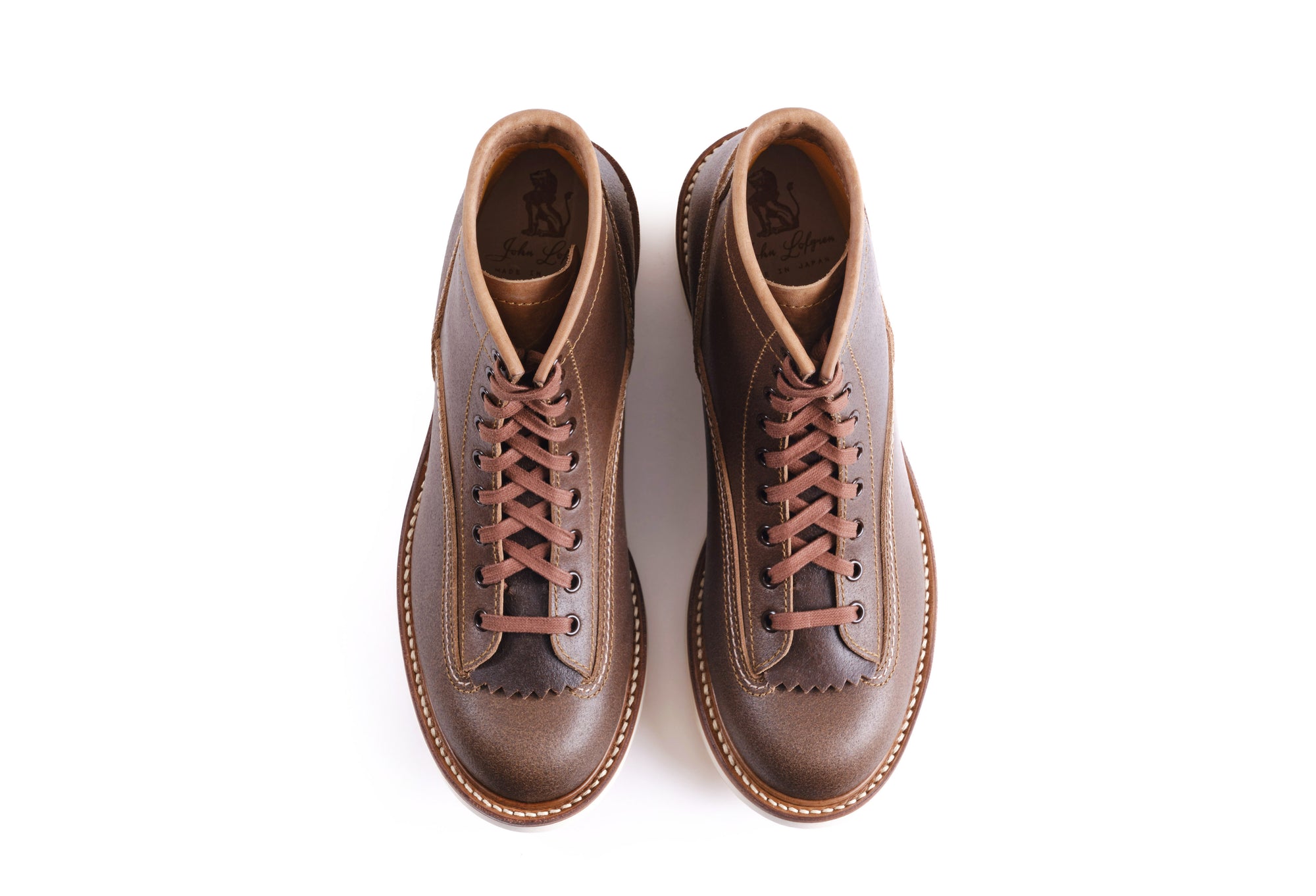 (Pre-Order SS26) John Lofgren Donkey Puncher Boots - Horween Waxed Flesh Natural