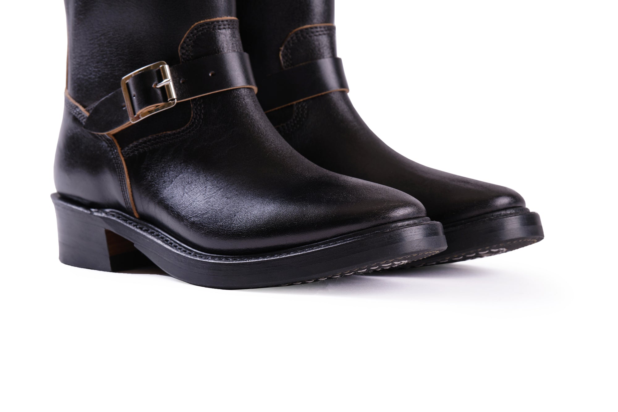 (Pre-Order FW26) John Lofgren Bootmaker Railmaster Engineer Boot - Shinki Hikaku Horsebutt Black