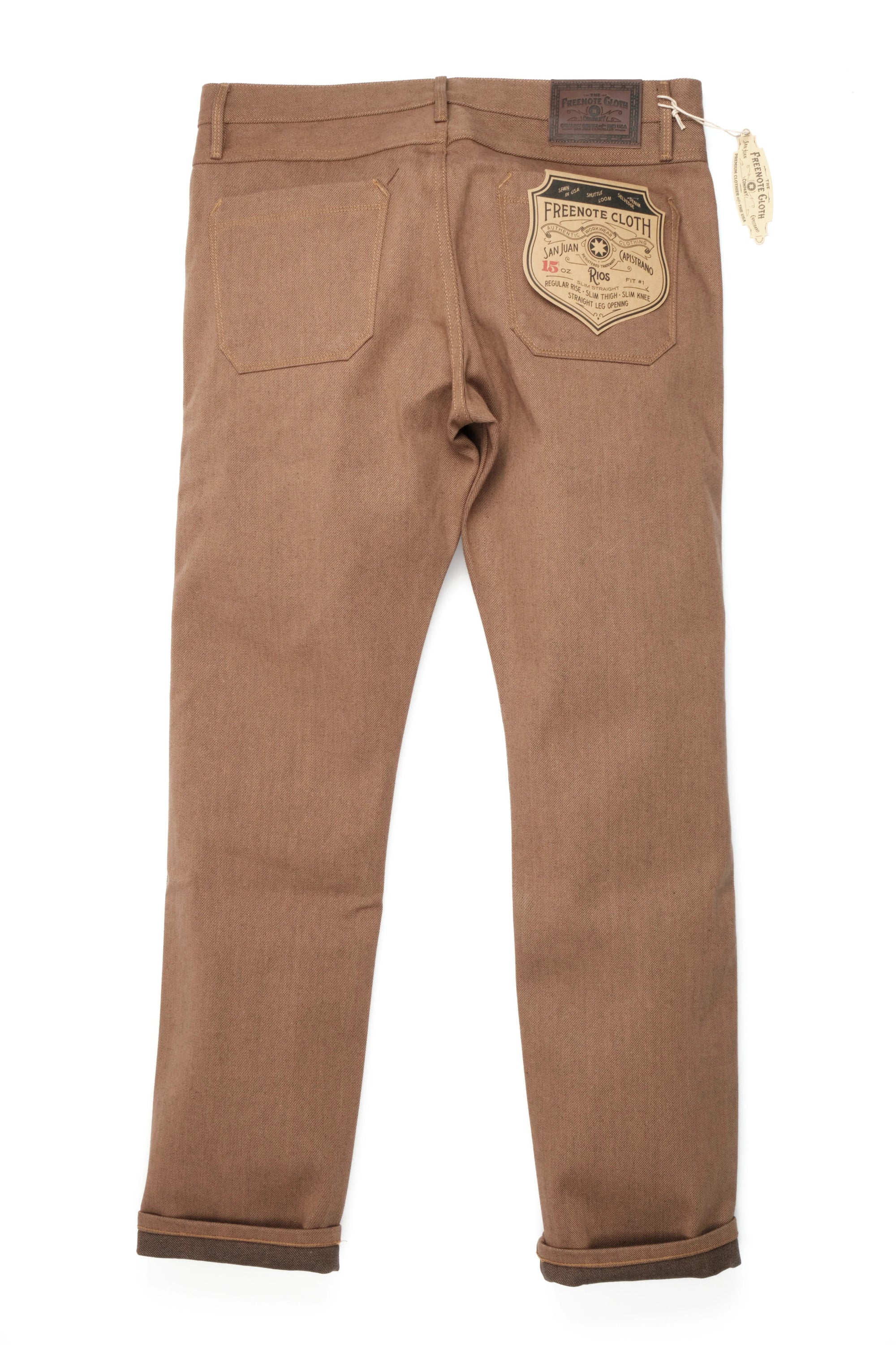 Freenote Cloth Rios - 15oz Brown Denim
