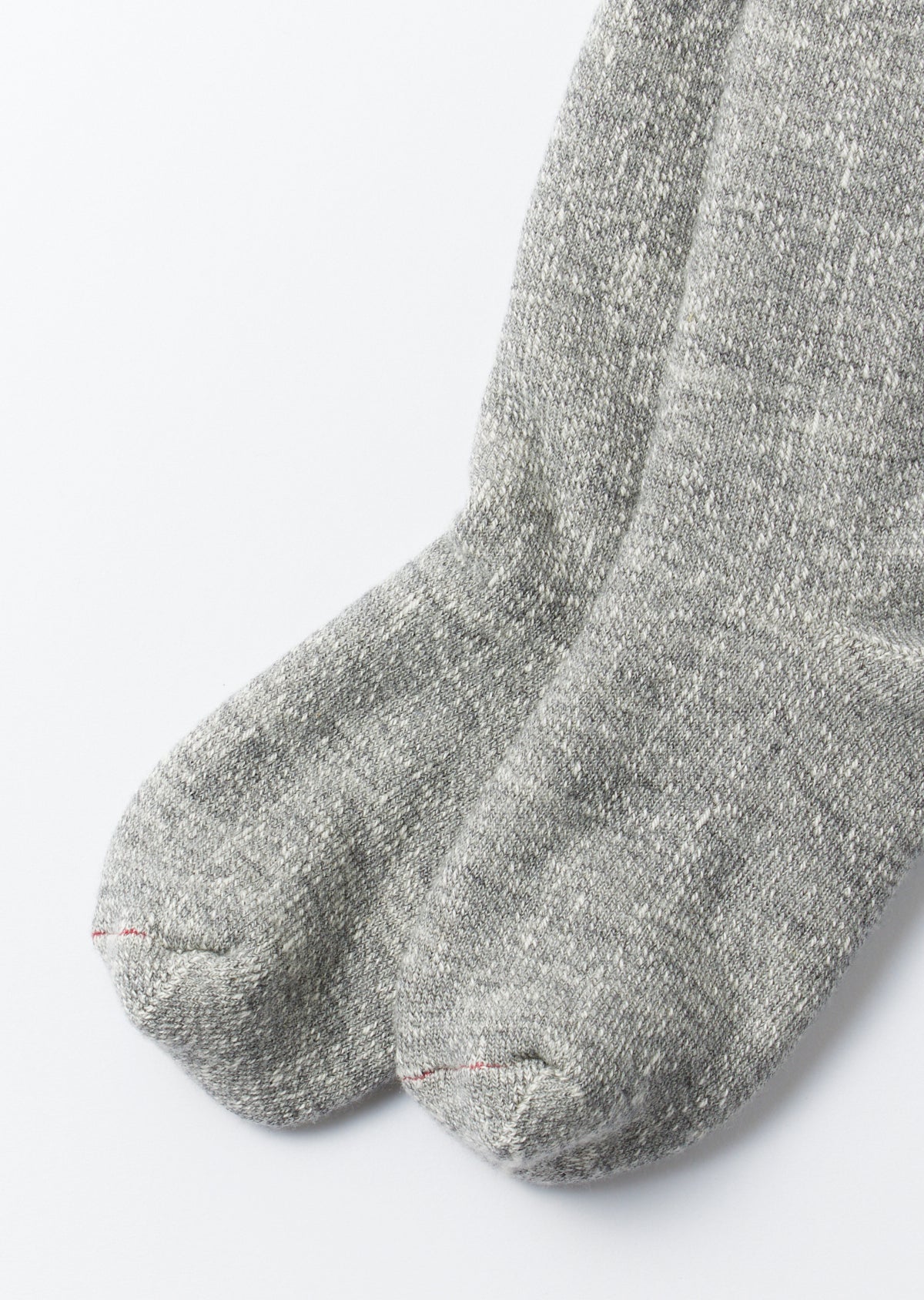 Rototo R1001 Double Faced Crew Socks - Marl Grey