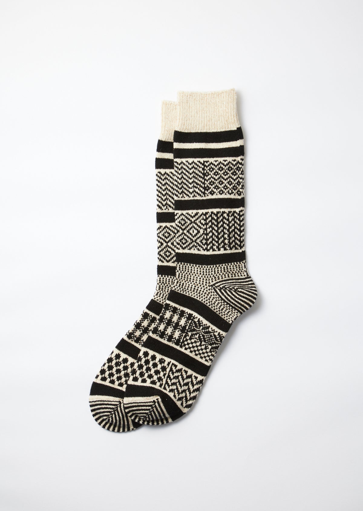 Rototo R1337 Multi Jacquard - Ivory Black