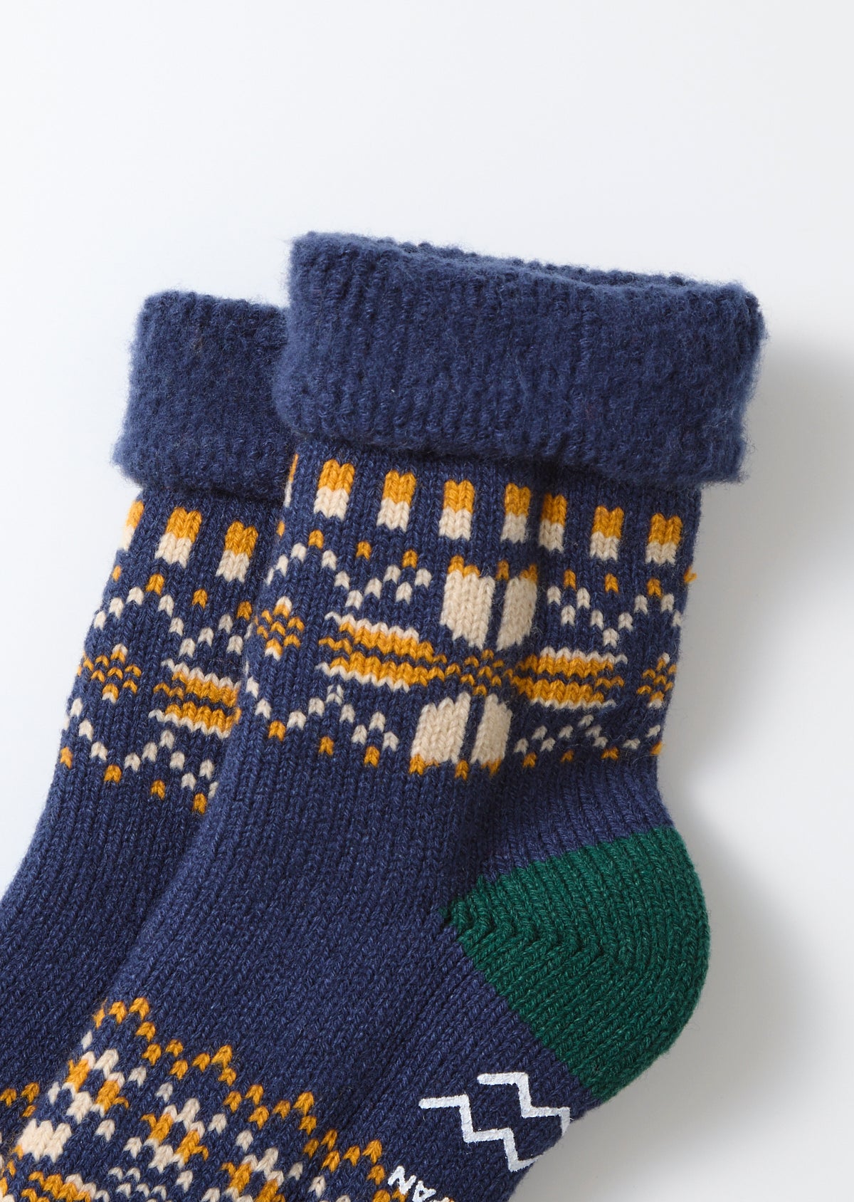 RoToTo R1624 Comfy Room Socks Snowflake - Navy